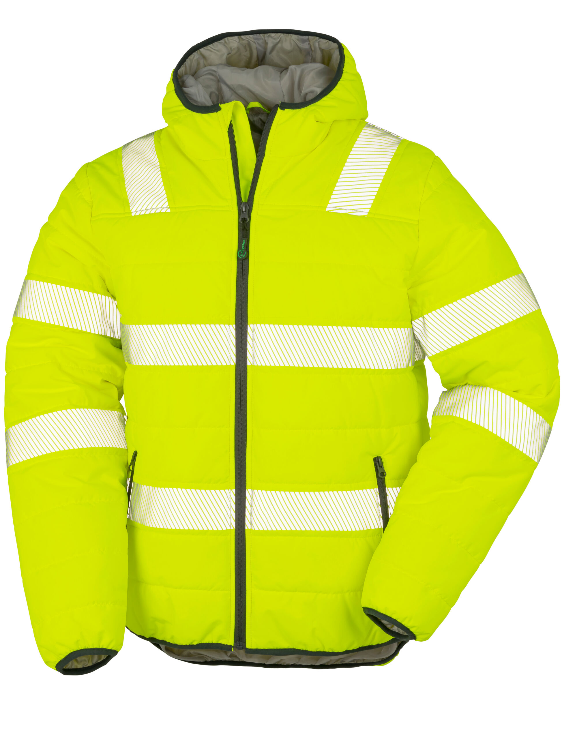 R500X Recycled Ripstop Padded Safety Jacket Fluoresent Yellow