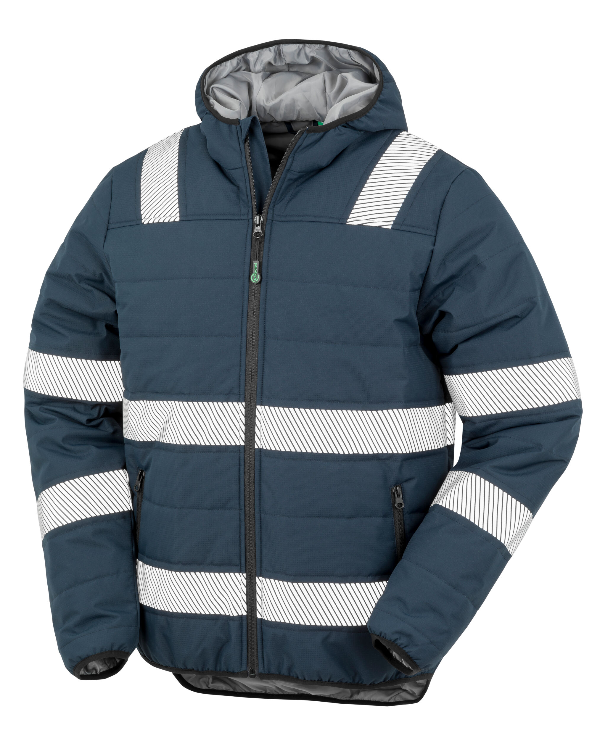 R500X Navy Recycled Ripstop Padded Safety Jacket R500X Navy Recycled Ripstop Padded Safety Jacket