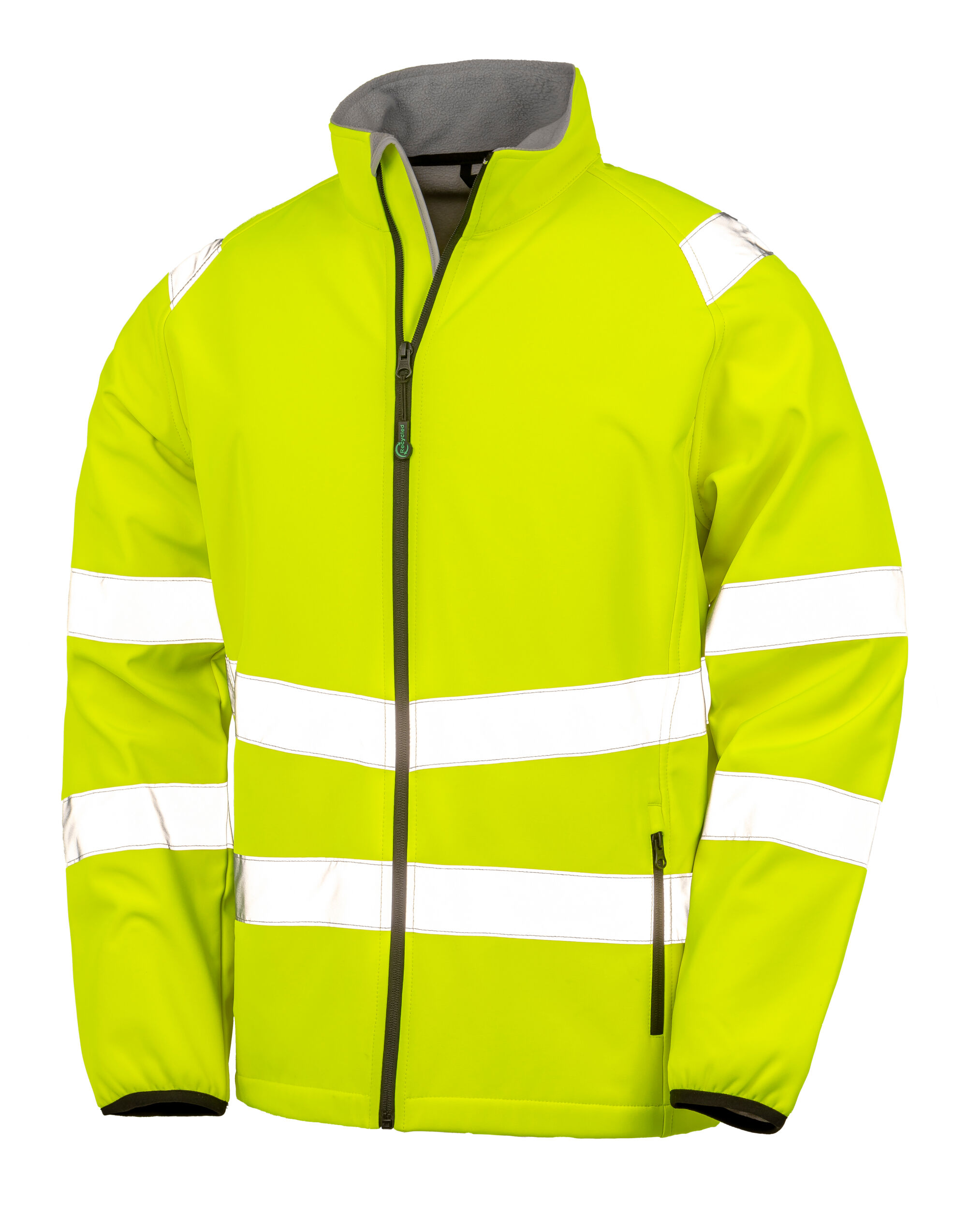 R505X Fluoresent Yellow Recycled Printable Safety Softshell