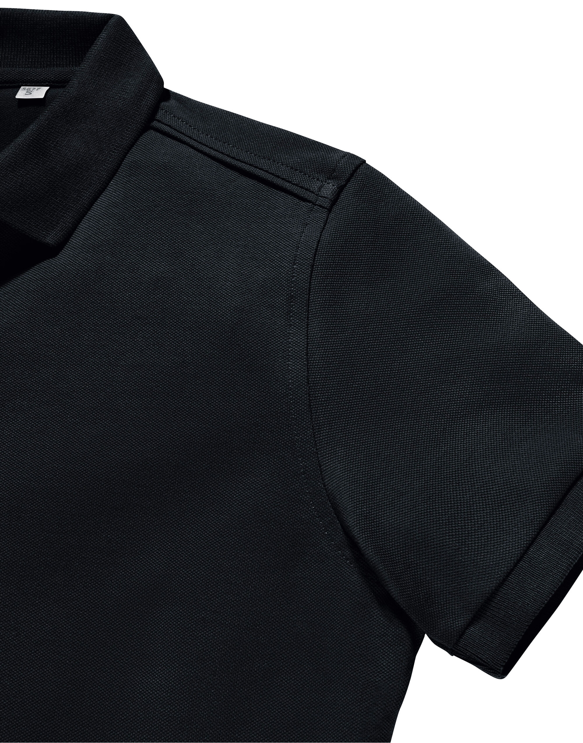 R567F Ladies’ Tailored Stretch Polo Black