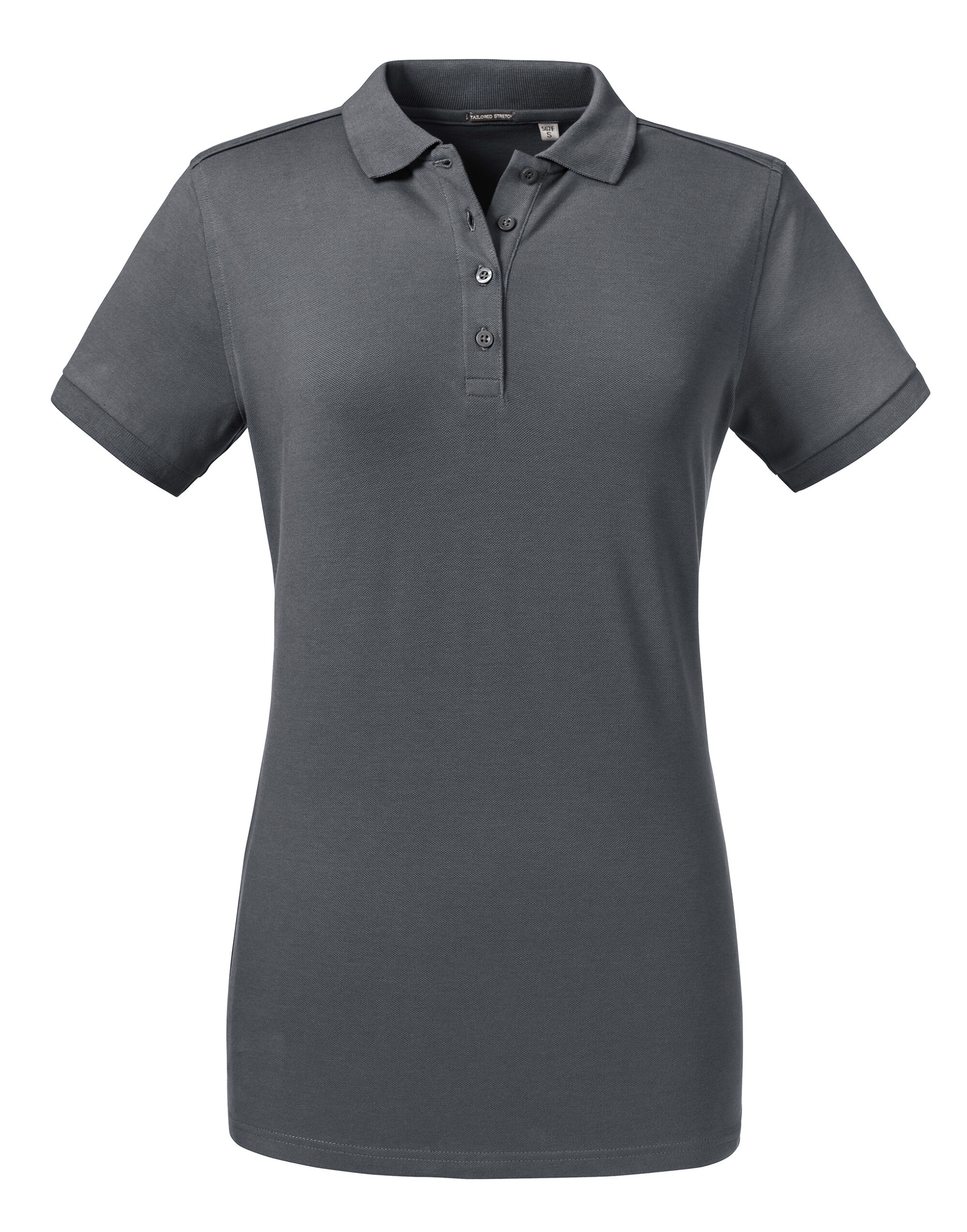 R567F Ladies’ Tailored Stretch Polo Convoy Grey