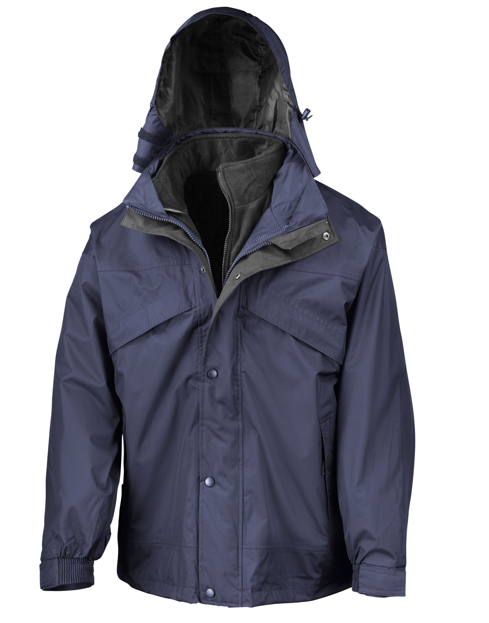 R68X 3-in-1 Zip and Clip Jacket Navy