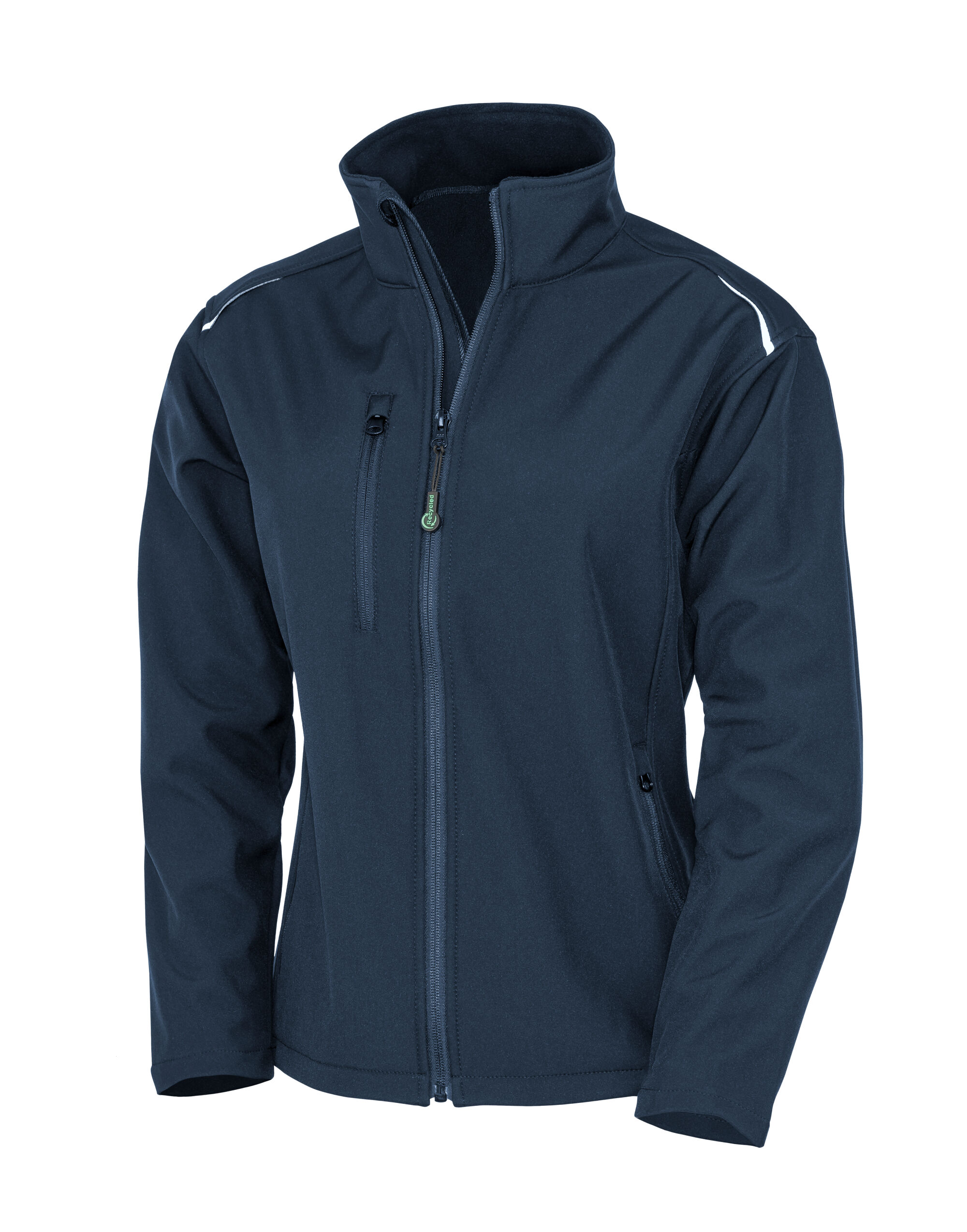 R900F Navy Women’s Recycled 3-Layer Printable Softshell Jacket