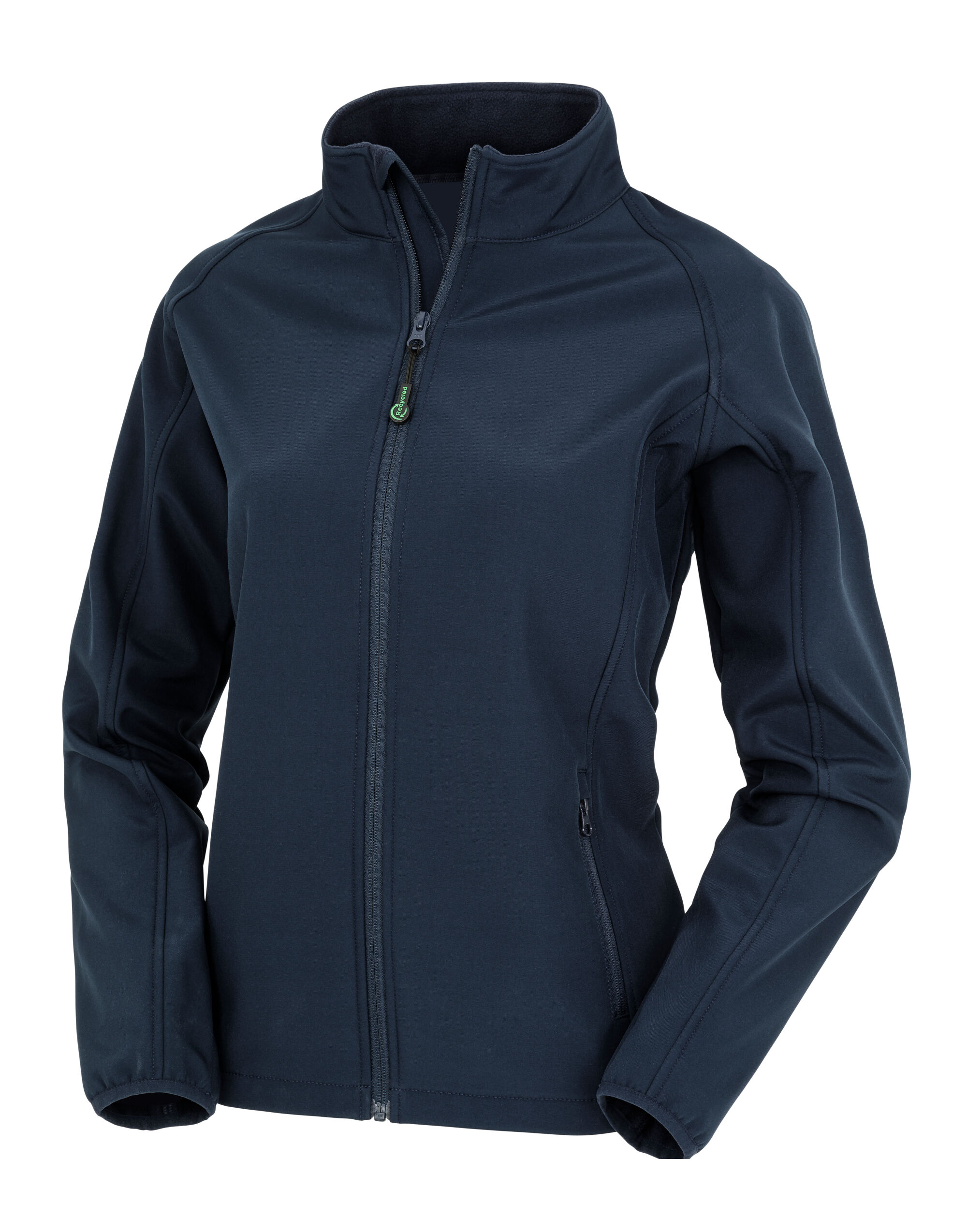 R901F Navy Ladies’ Recycled 2-Layer Printable Softshell R901F Navy Ladies’ Recycled 2-Layer Printable Softshell