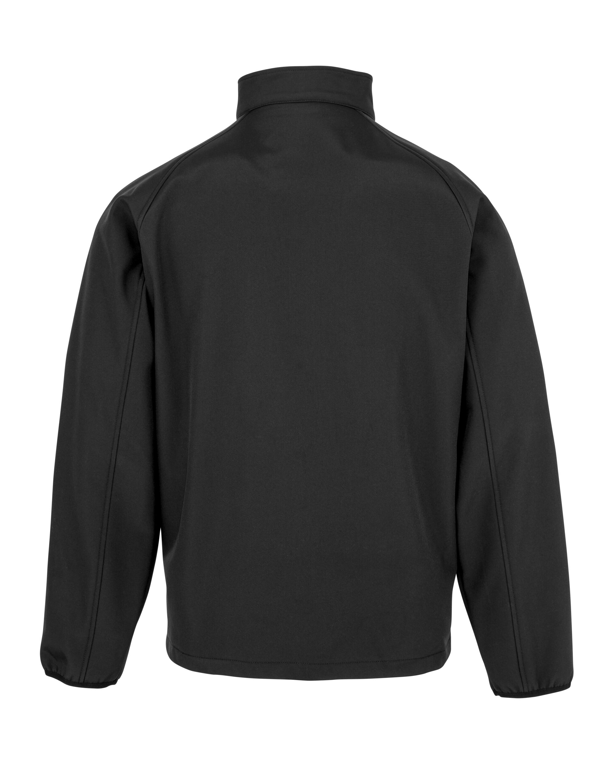 R901JY Recycled 2-Layer Printable Junior & Youth Softshell Jacket Black