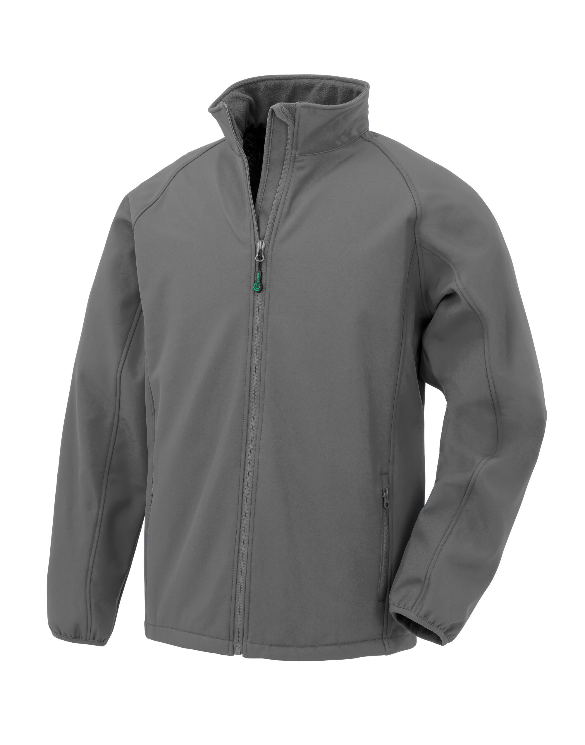 R901JY Grey Recycled 2-Layer Printable Junior & Youth Softshell Jacket