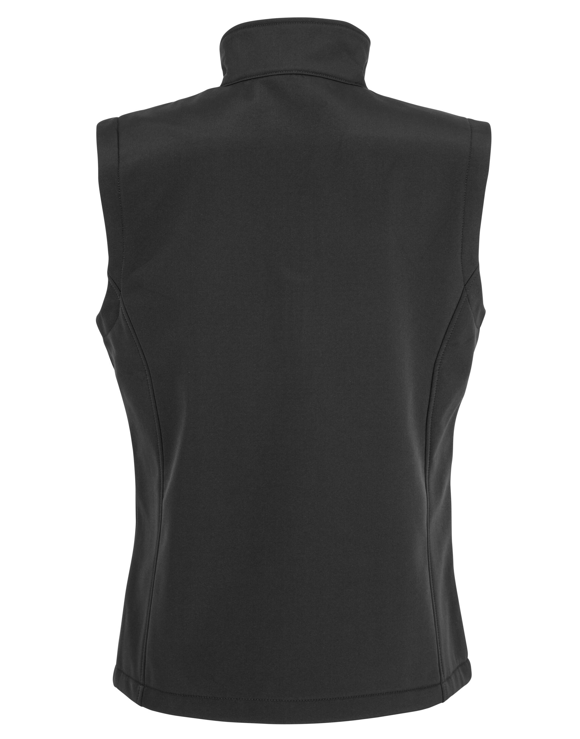R902F Black Ladies’ Recycled 2-Layer Printable Softshell Bodywarmer