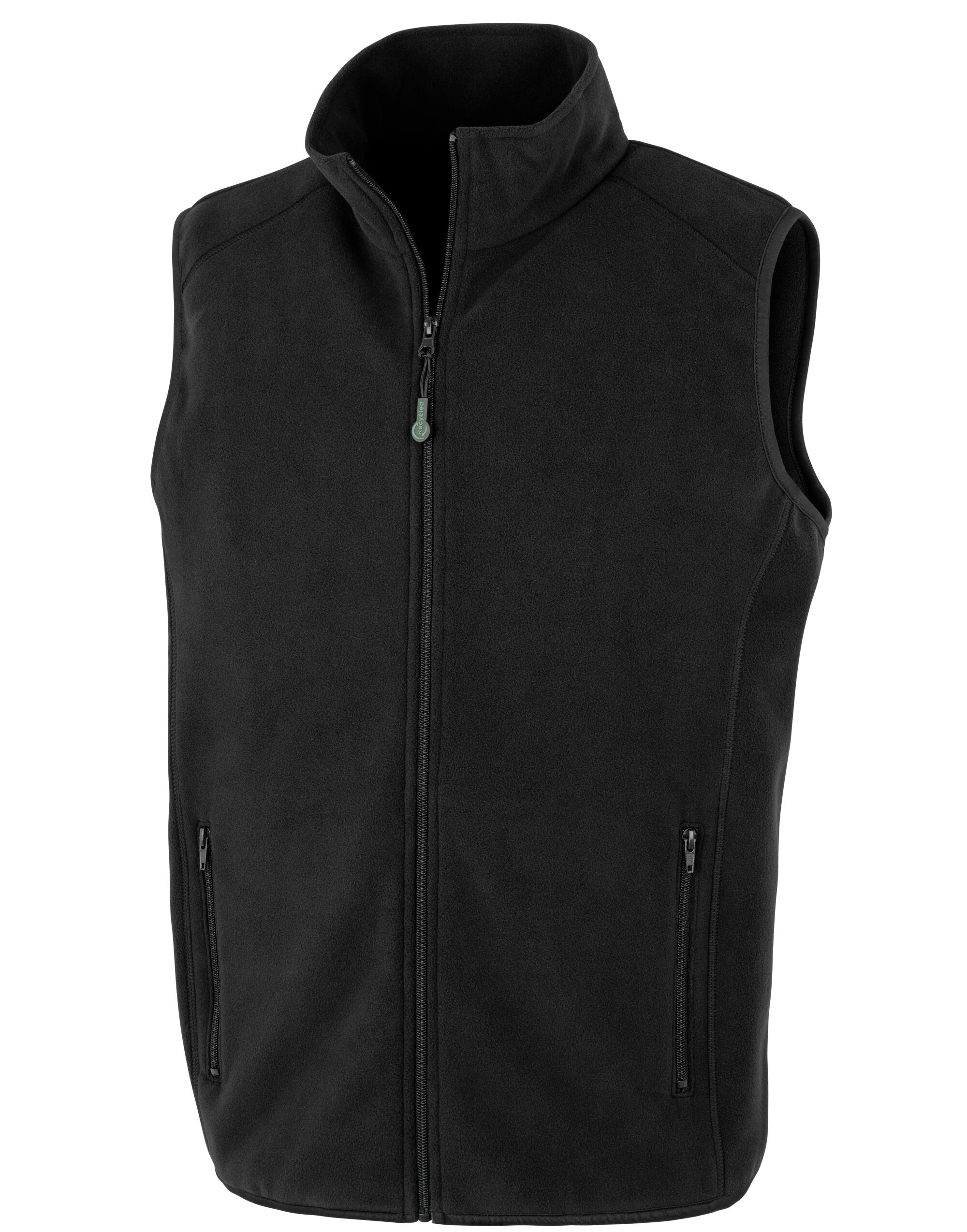 R904X Black Recycled Unisex Fleece Polythermic Bodywarmer