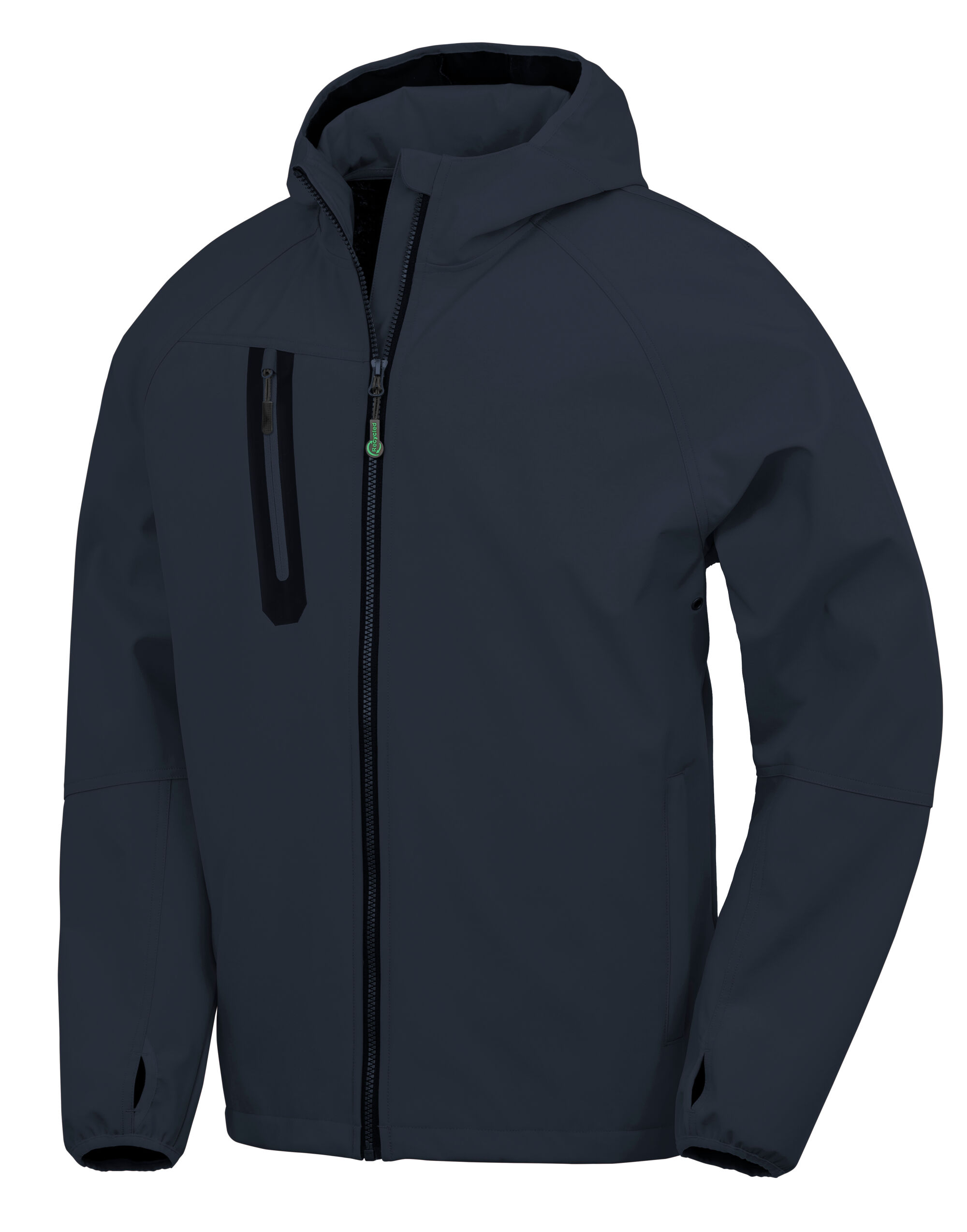 R909X Navy/Navy 3-Layer Recycled Printable Casual Hooded Softshell R909X Navy/Navy 3-Layer Recycled Printable Casual Hooded Softshell
