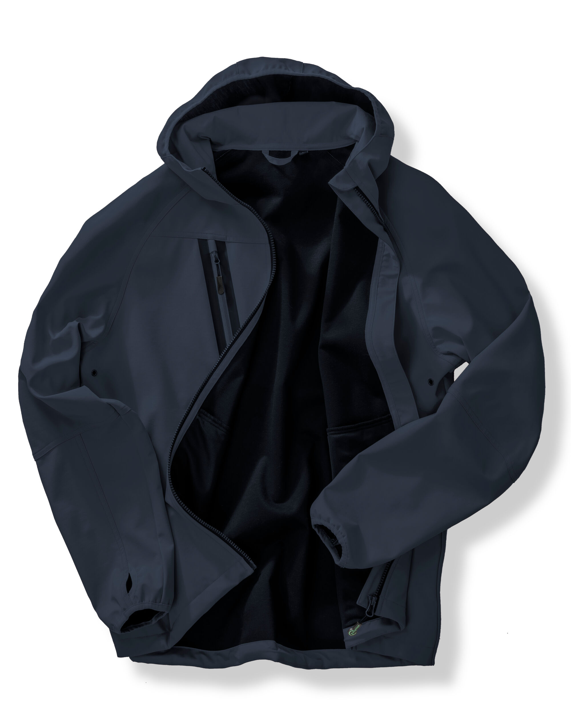 R909X Navy/Navy 3-Layer Recycled Printable Casual Hooded Softshell