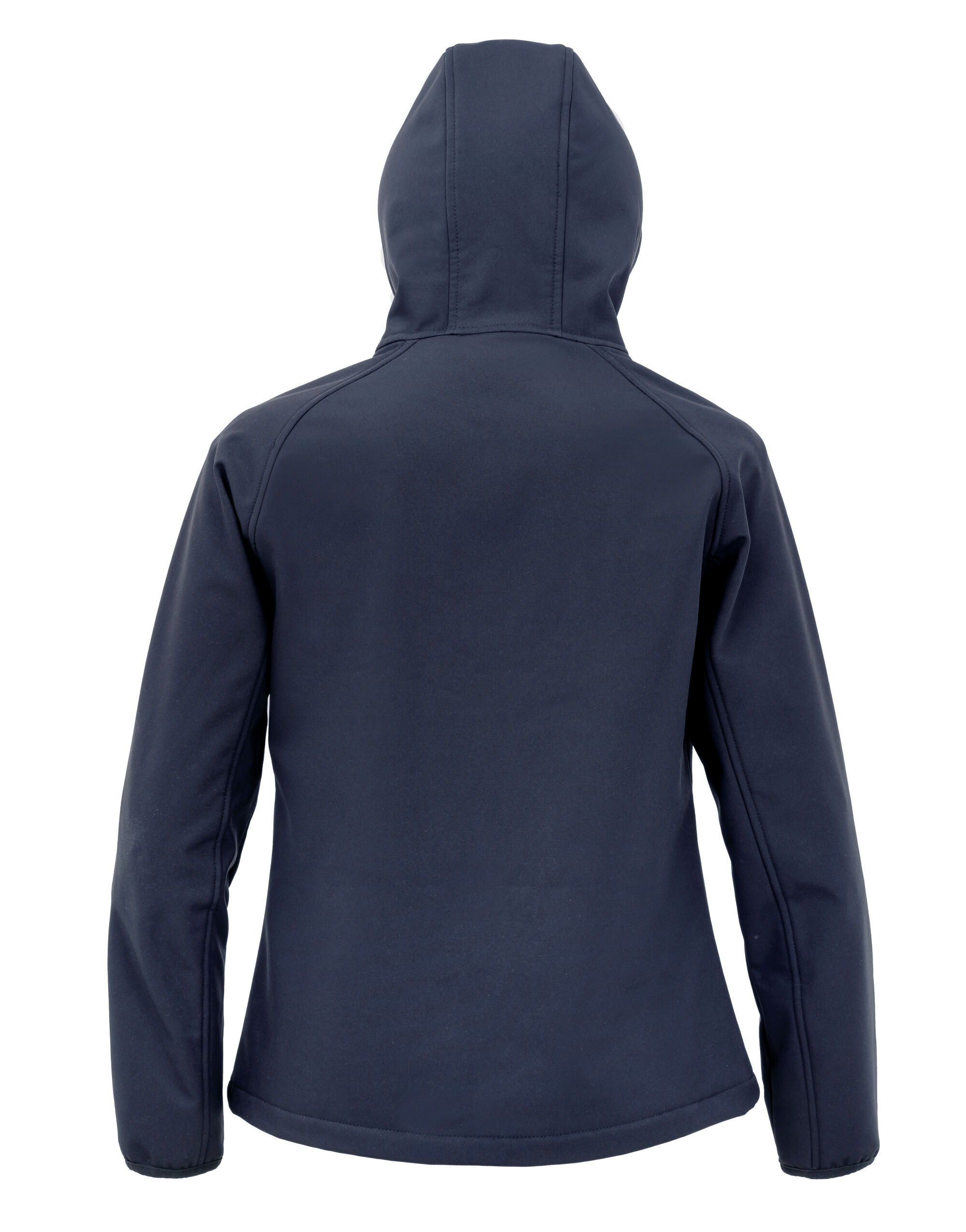 R911F Navy Ladies 3-Layer Recycled Printable Hooded Softshell
