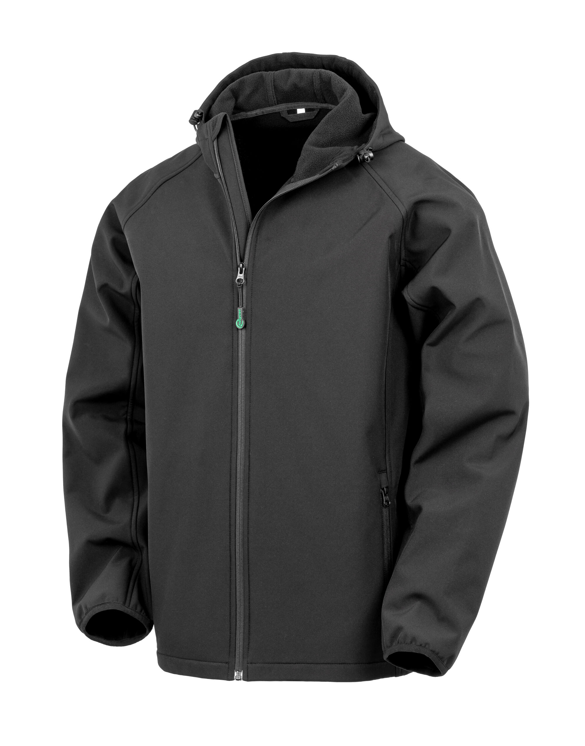 R911M Black Recycled 3-Layer Printable Hood Softshell