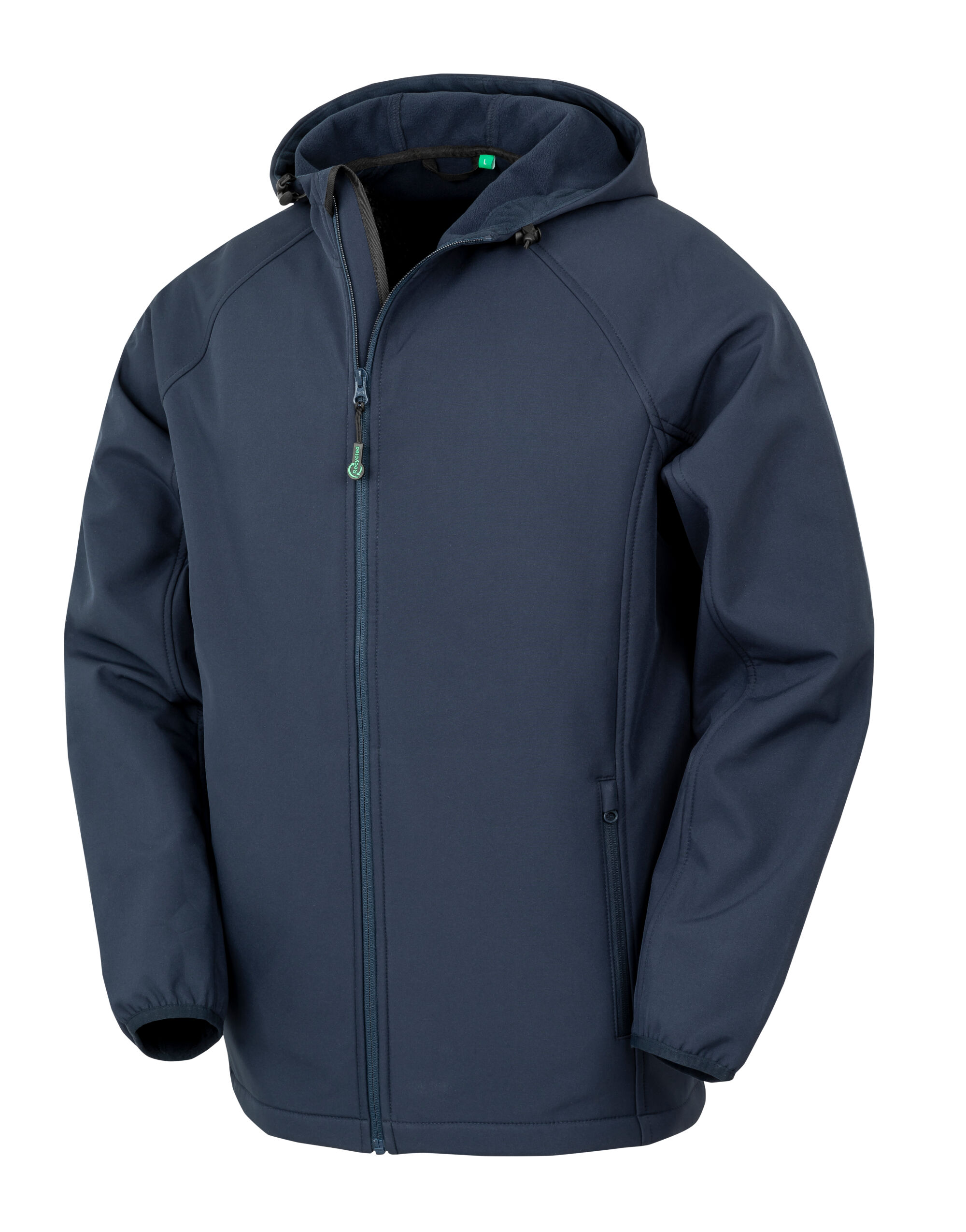 R911M Navy Recycled 3-Layer Printable Hood Softshell