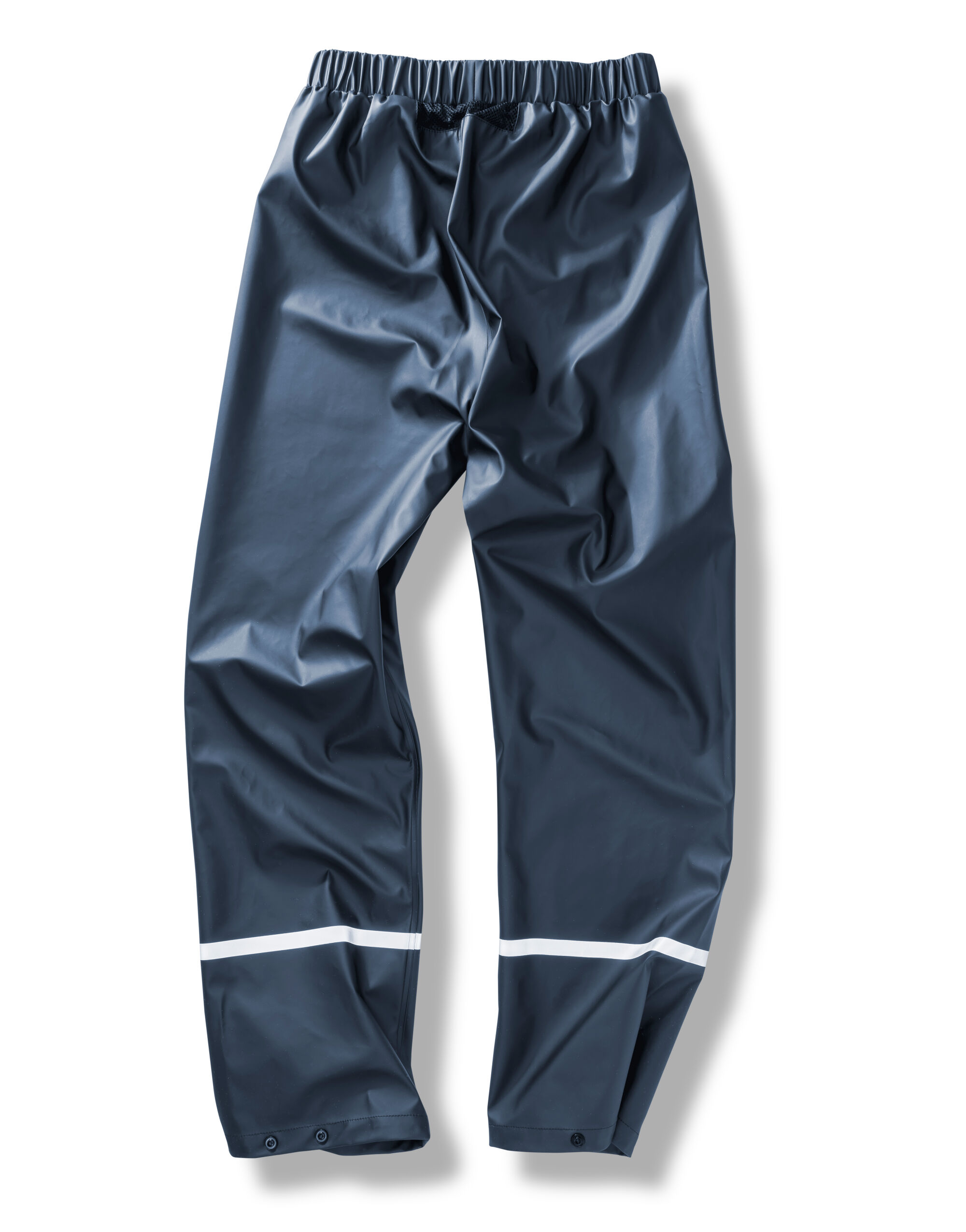 R916X Prism PU Waterproof Trouser With Reflective Bands and Recycled Backing Navy