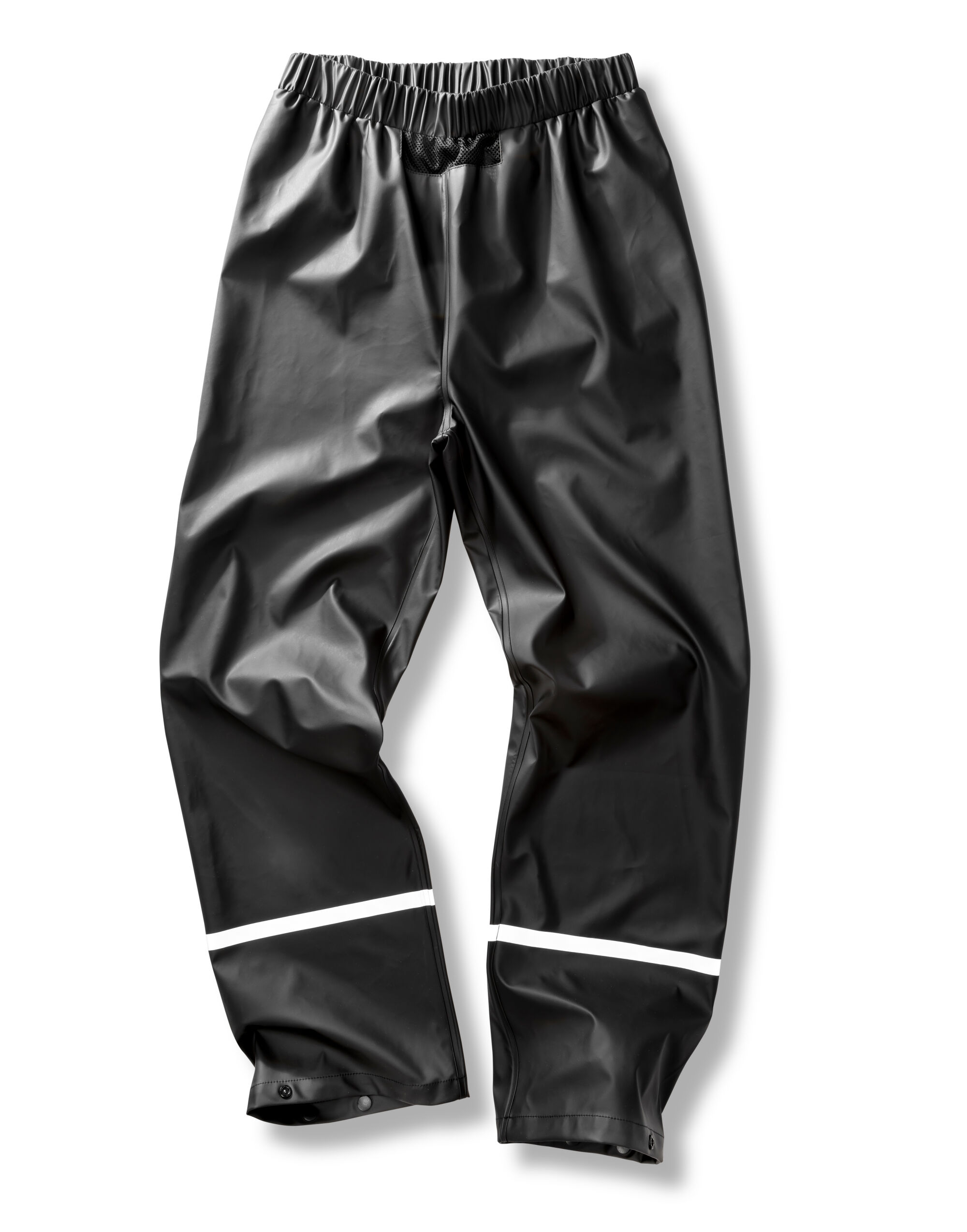 R916X Prism PU Waterproof Trouser With Reflective Bands and Recycled Backing Black R916X Prism PU Waterproof Trouser With Reflective Bands and Recycled Backing Black