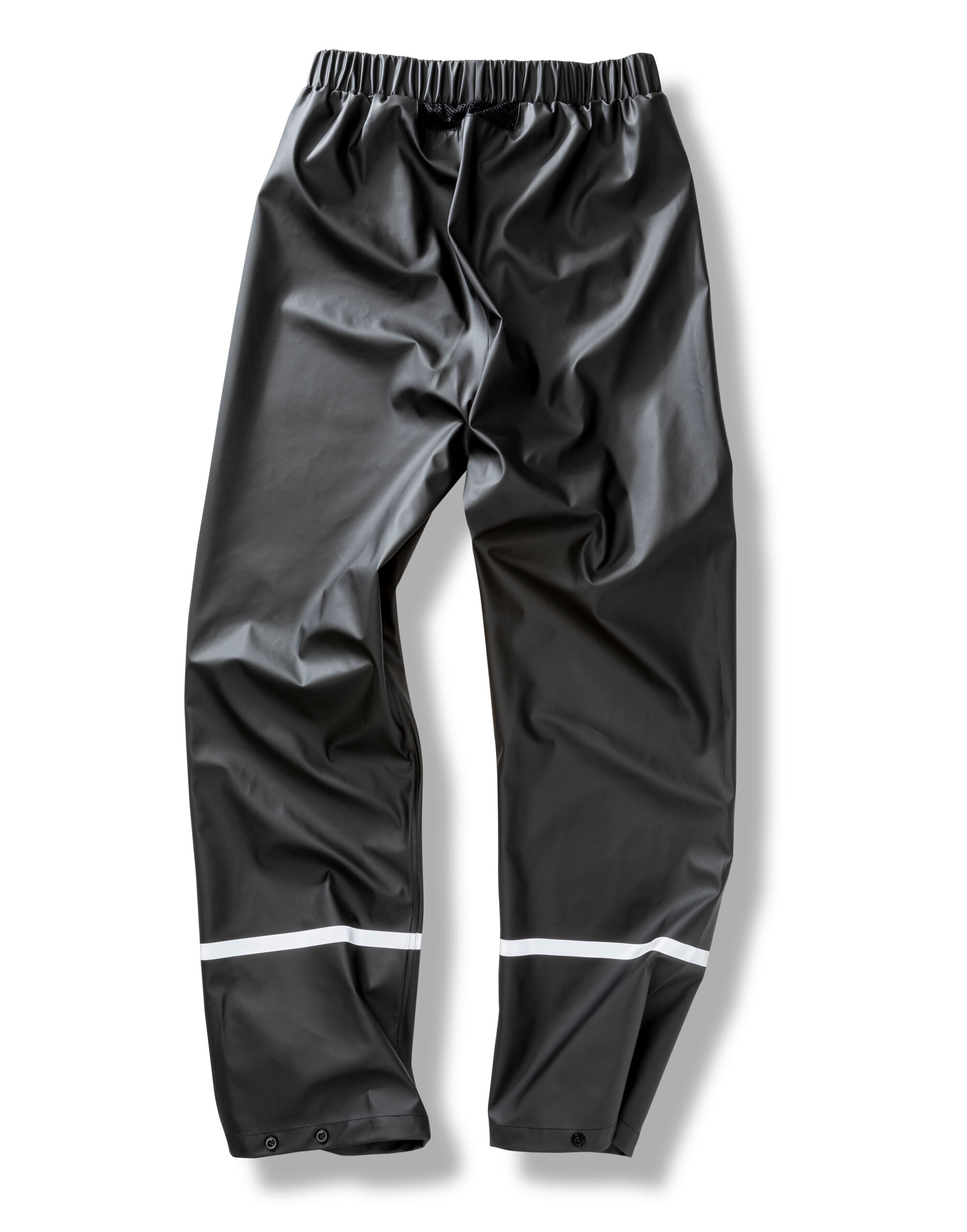 R916X Prism PU Waterproof Trouser With Reflective Bands and Recycled Backing Black