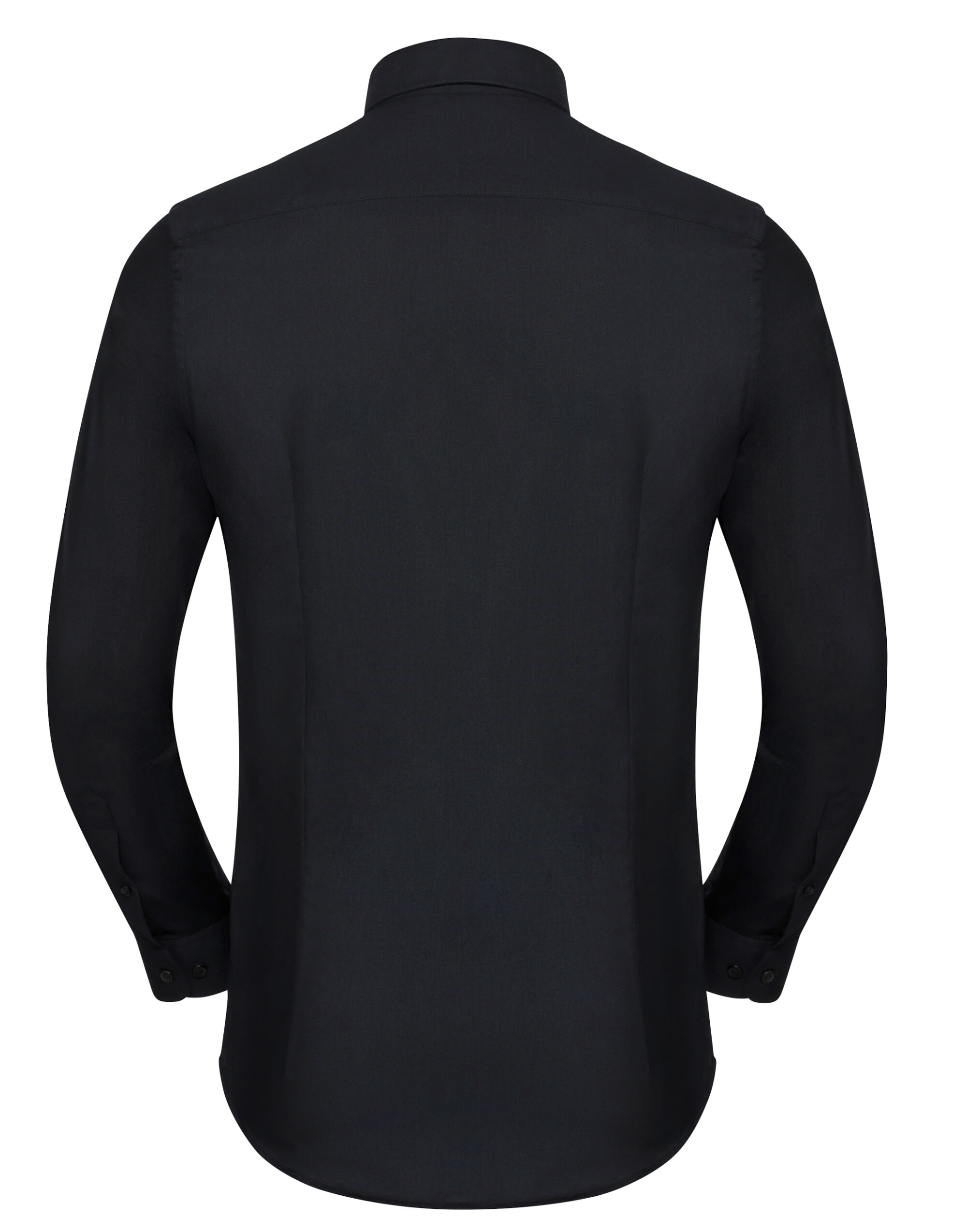 R928MC Men’s Long Sleeve Tailored Button-Down Oxford Shirt Black