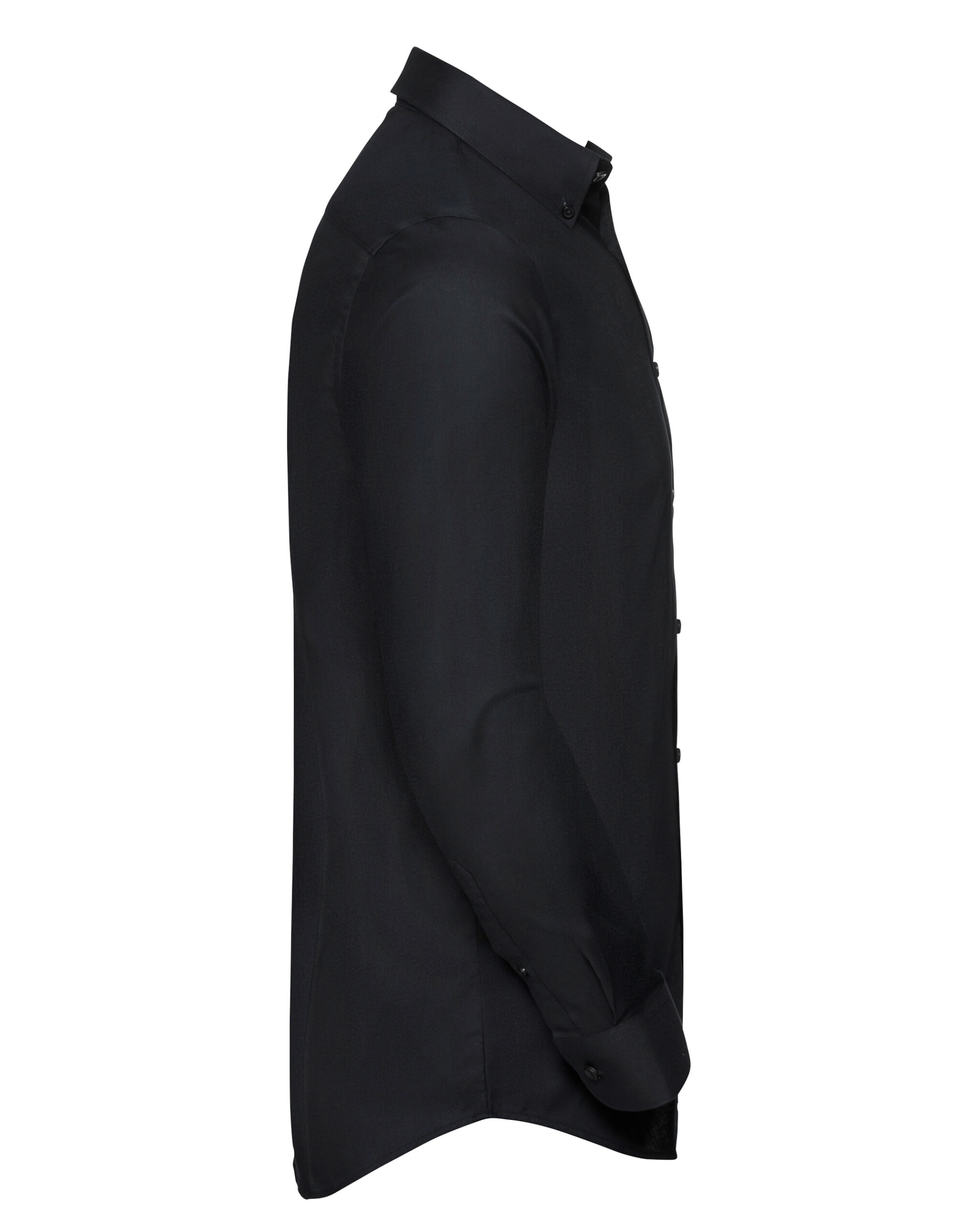 R928MC Men’s Long Sleeve Tailored Button-Down Oxford Shirt Black