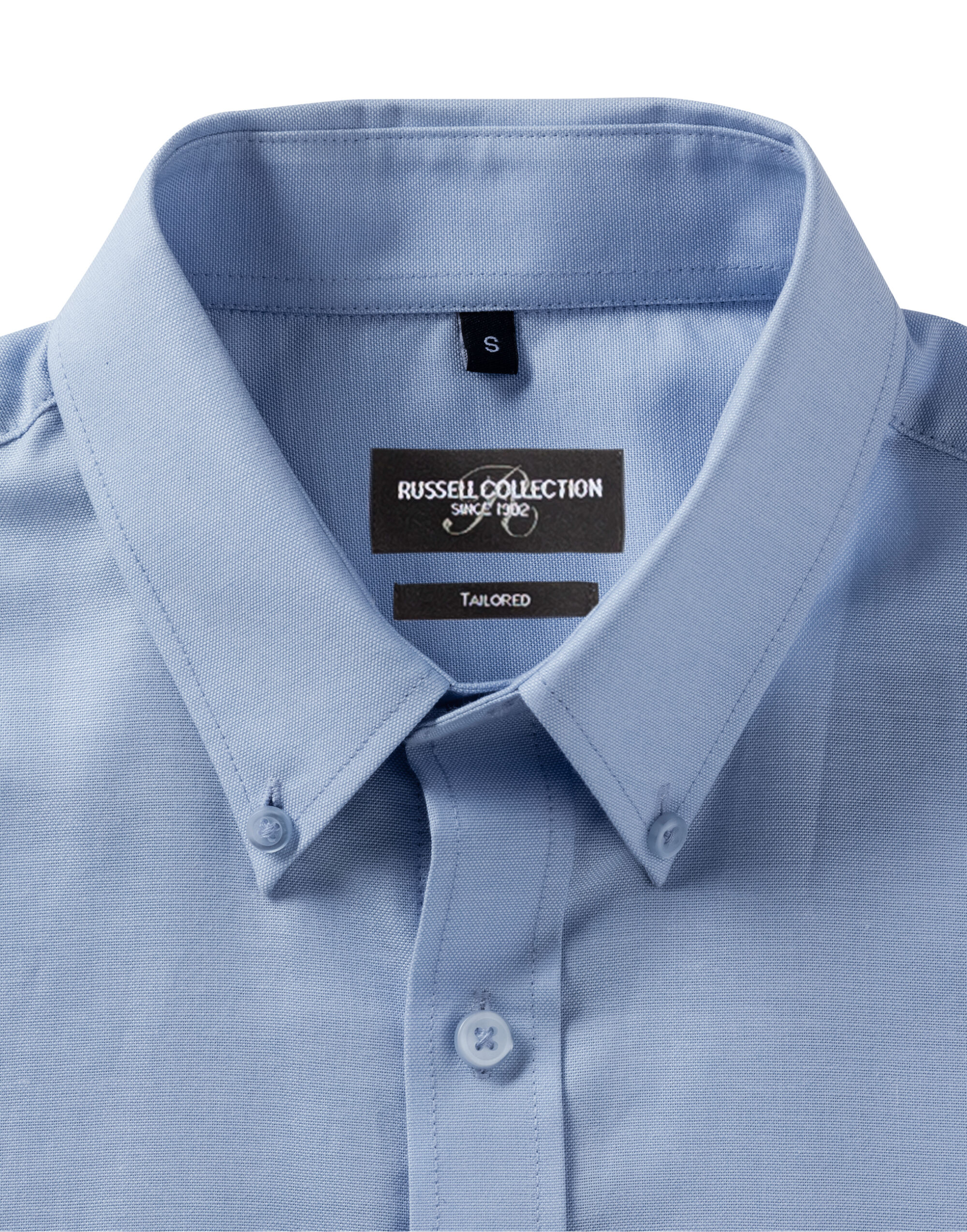 R928MC Men’s Long Sleeve Tailored Button-Down Oxford Shirt Oxford Blue
