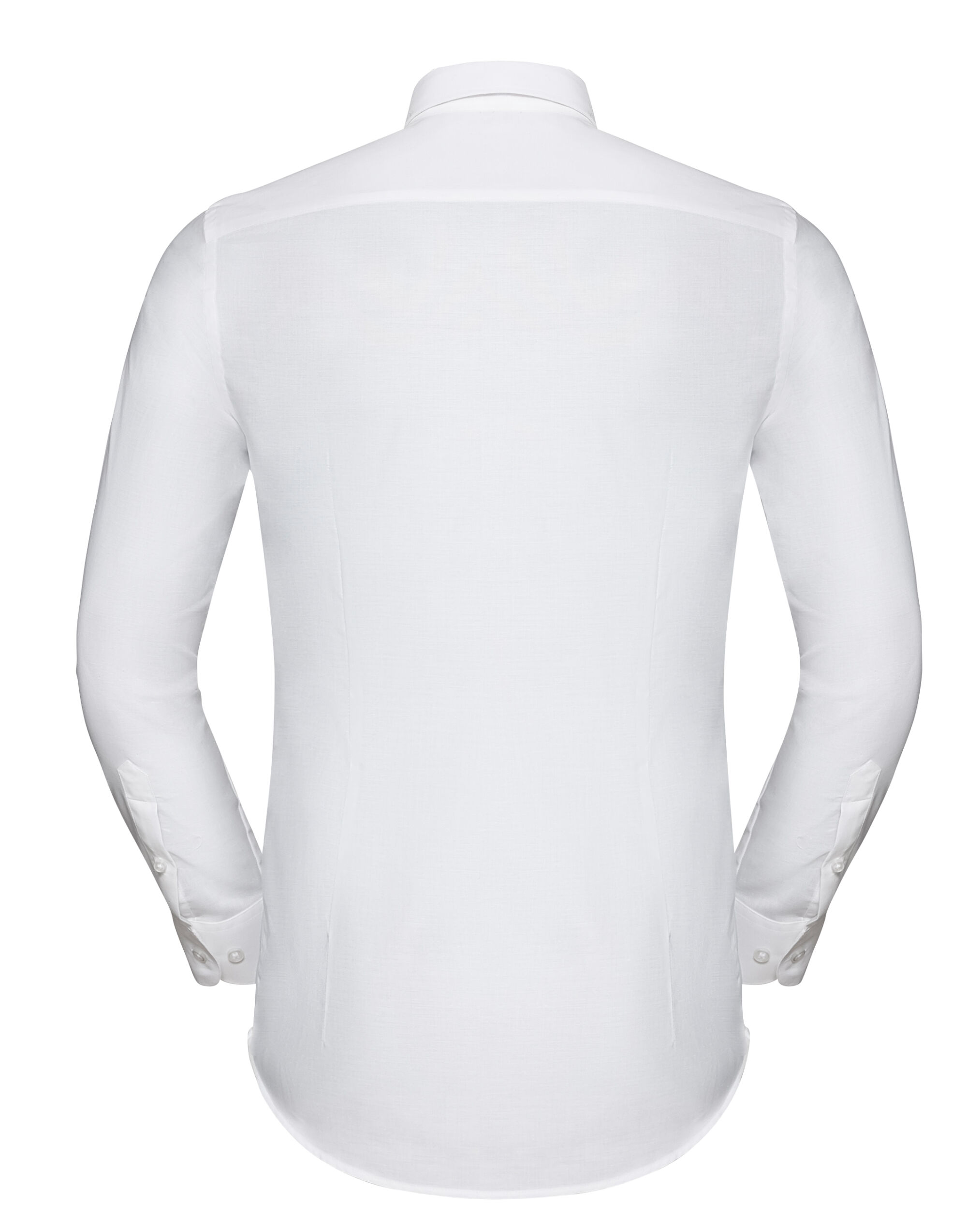 R928MC Men’s Long Sleeve Tailored Button-Down Oxford Shirt White