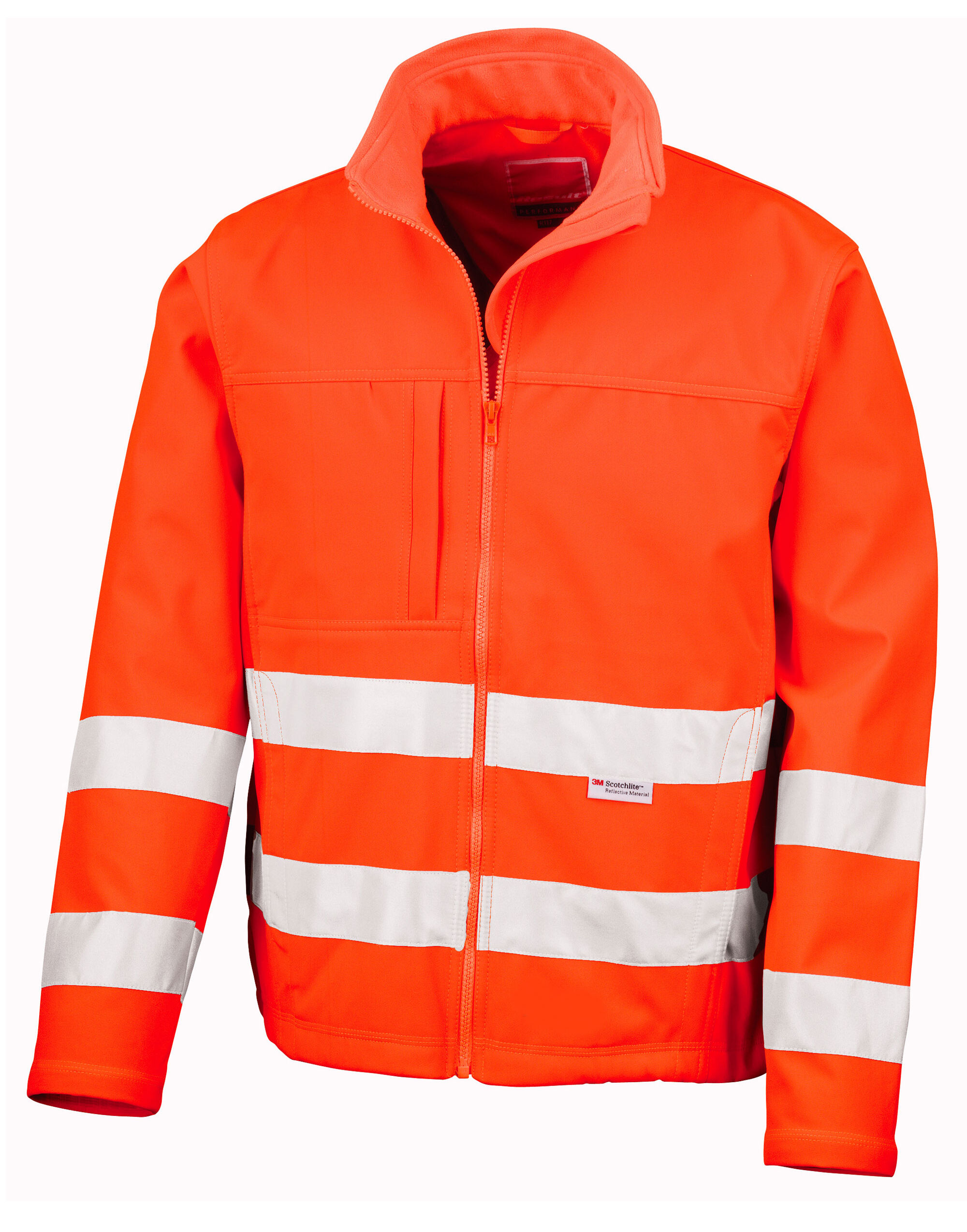 R117X Hi-Vis Soft Shell Jacket Hi Vis Orange