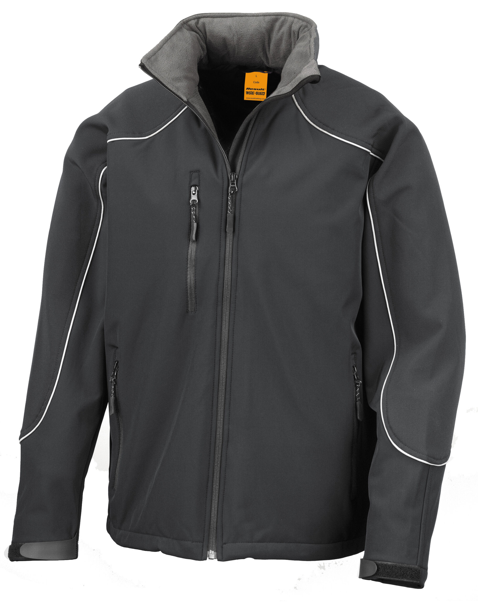 R118X Black Hooded Softshell Jacket R118X Black Hooded Softshell Jacket