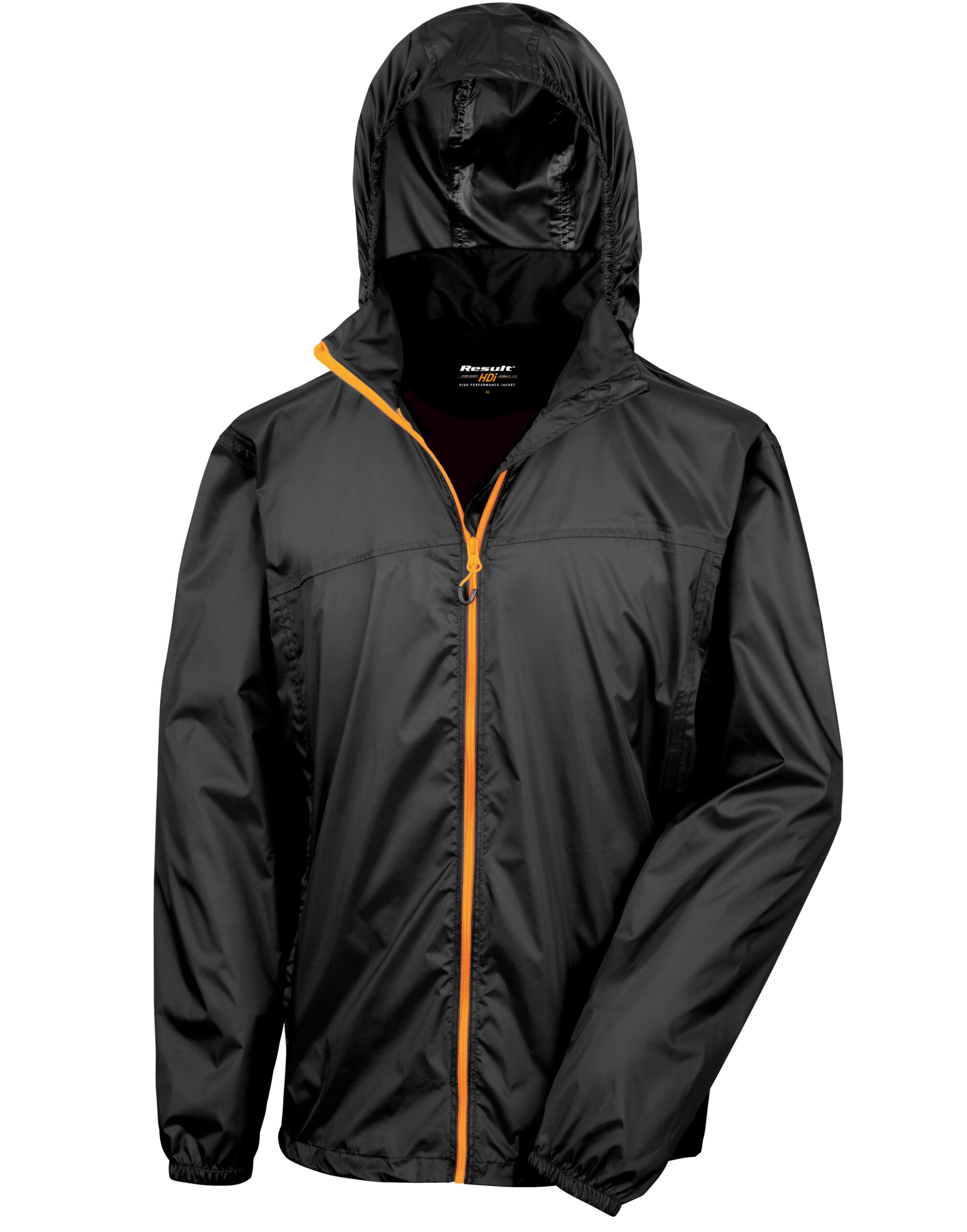 R189X HDi Quest Lightweight Stowable Jacket Black/Orange R189X HDi Quest Lightweight Stowable Jacket Black/Orange