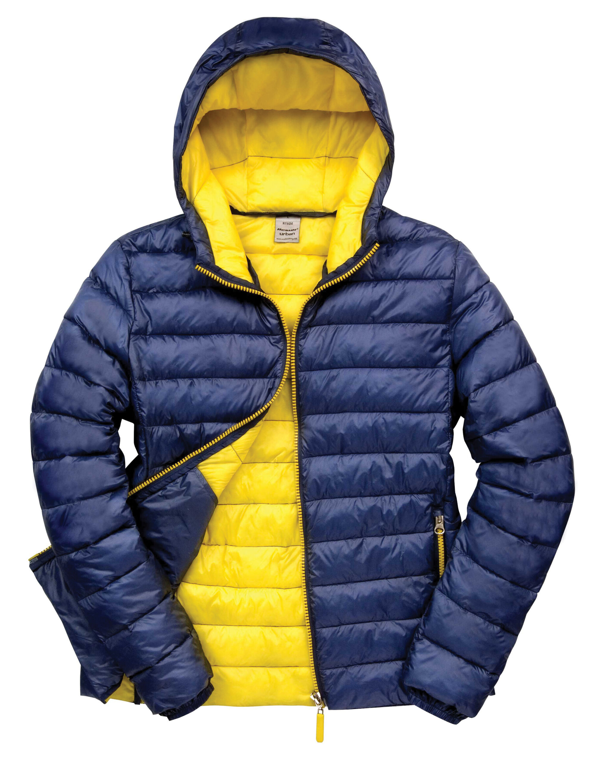 R194M Navy/Yellow Men’s Snow Bird Padded Jacket