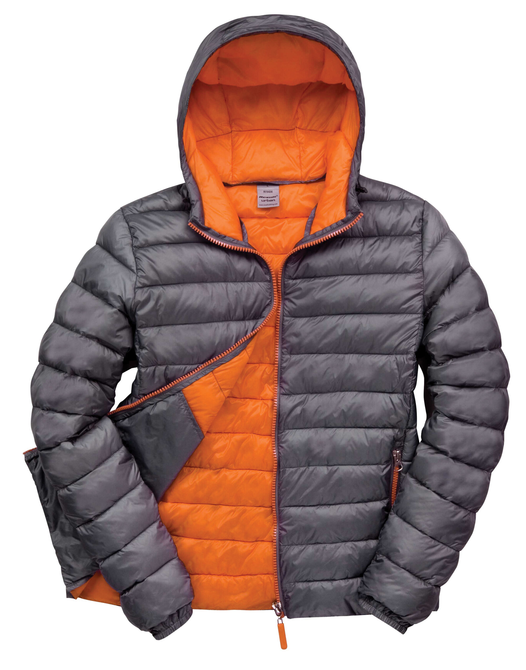 R194M Men’s Snow Bird Padded Jacket Grey/Orange