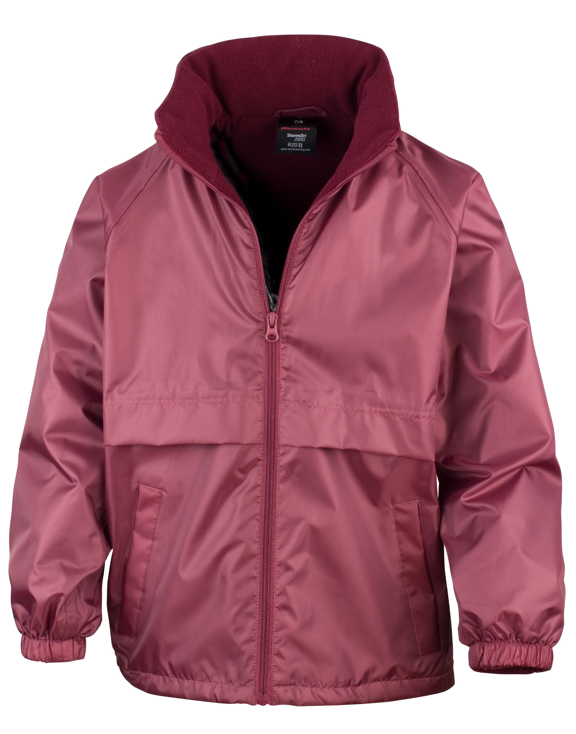 R203JY Junior & Youth Microfleece Lined Jacket Burgundy