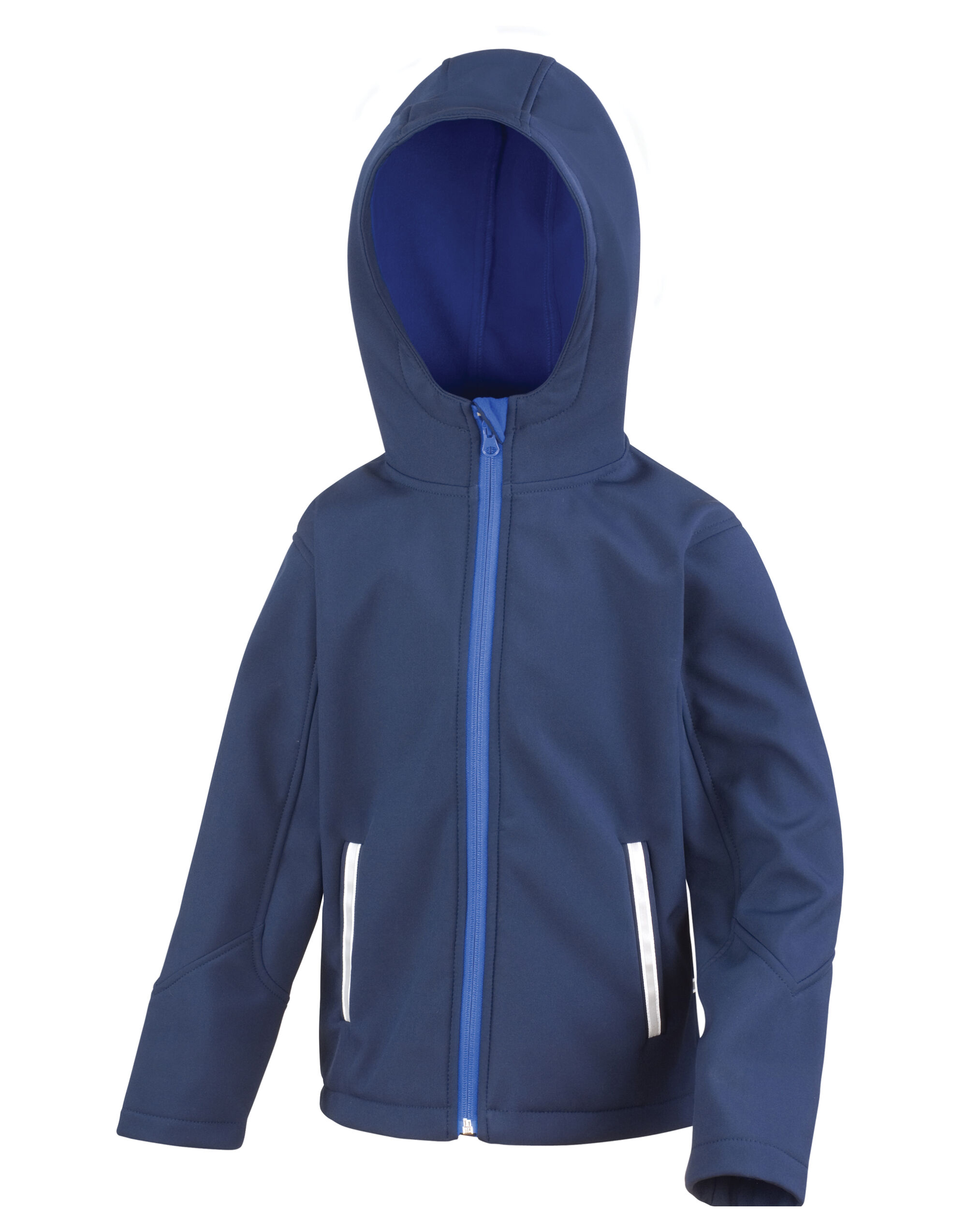 R224JY Junior TX Performance Hooded Softshell Navy/Royal R224JY Junior TX Performance Hooded Softshell Navy/Royal