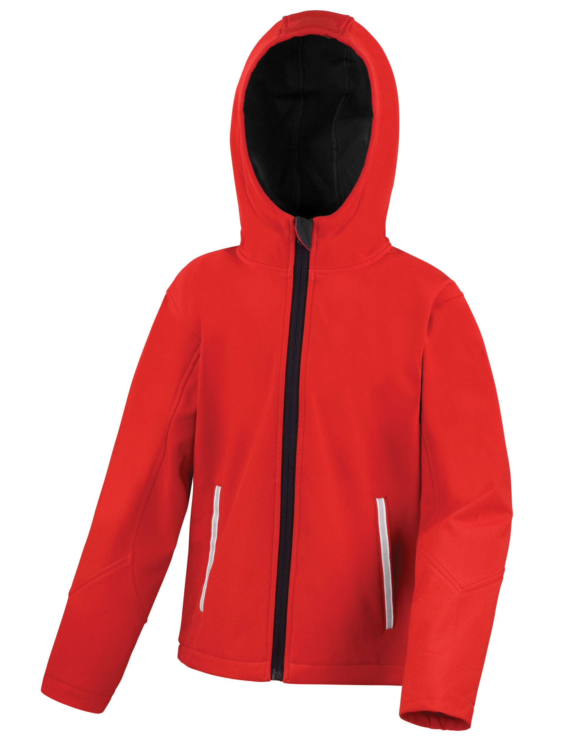 R224JY Junior TX Performance Hooded Softshell Red/Black
