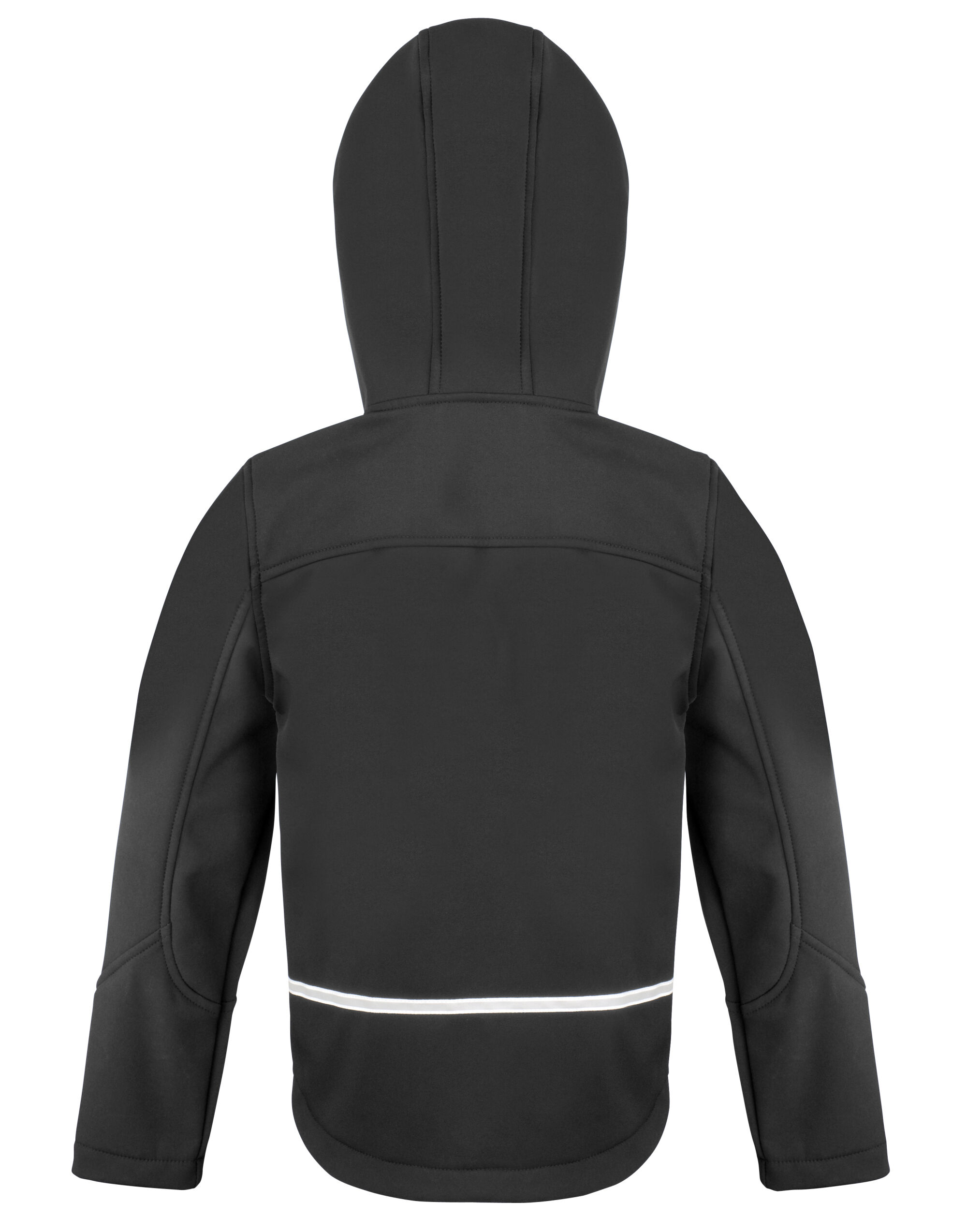 R224JY Junior TX Performance Hooded Softshell Black/ Grey