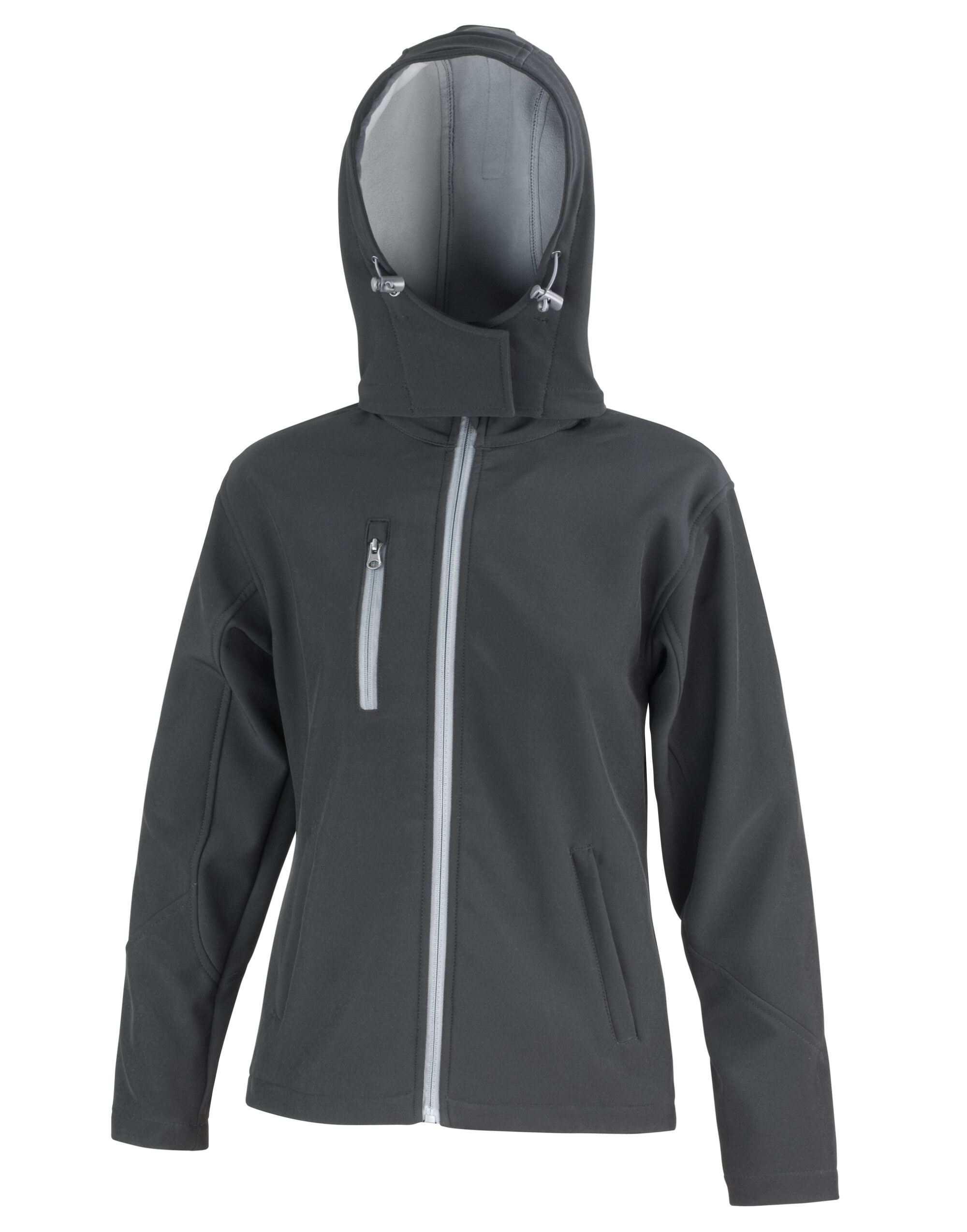 R230F Women’s TX Performance Hooded Softshell Jacket Black/ Grey R230F Women’s TX Performance Hooded Softshell Jacket Black/ Grey
