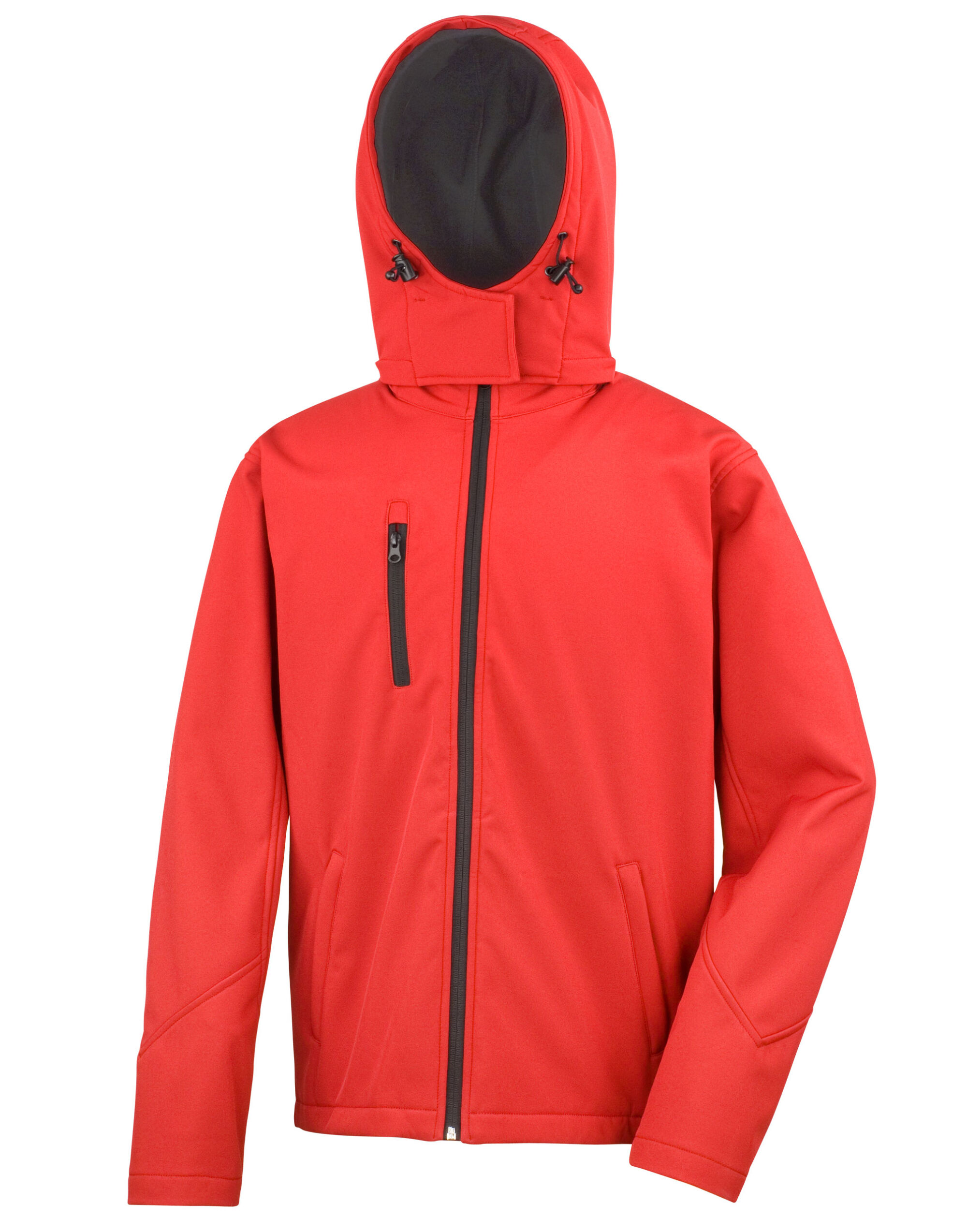 R230M Men’s Recycled Hooded Softshell Red/Black