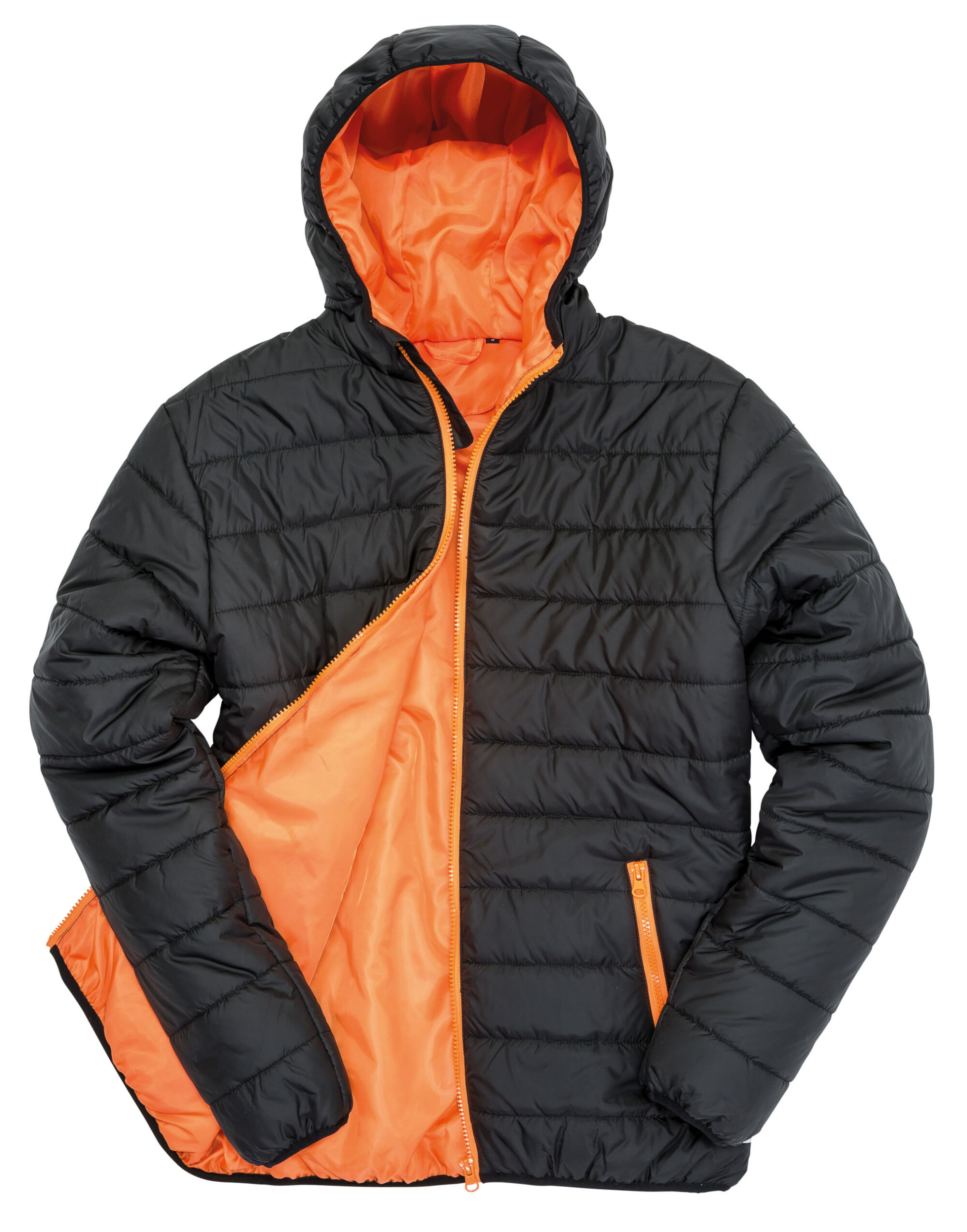 R233M Men’s Soft Padded Jacket Black/Orange