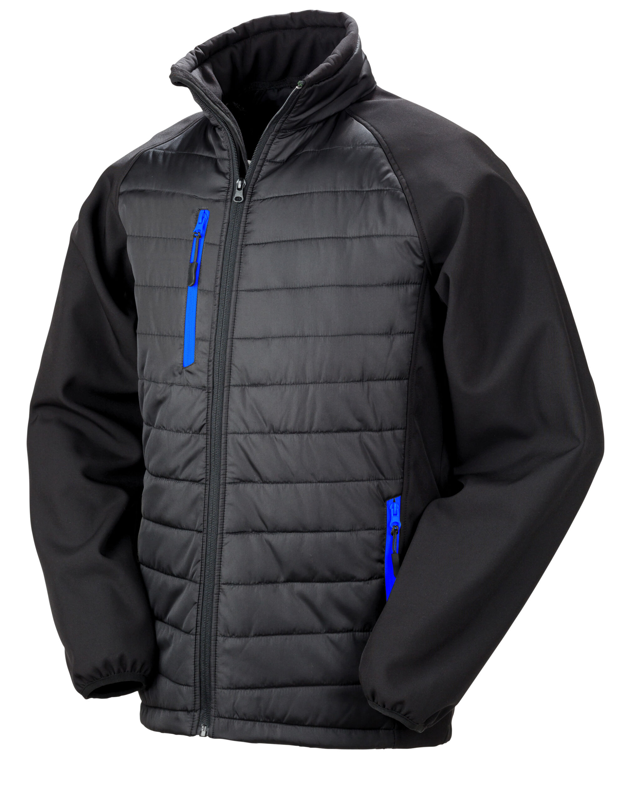 R237X Black/Royal Compass Padded Softshell Jacket