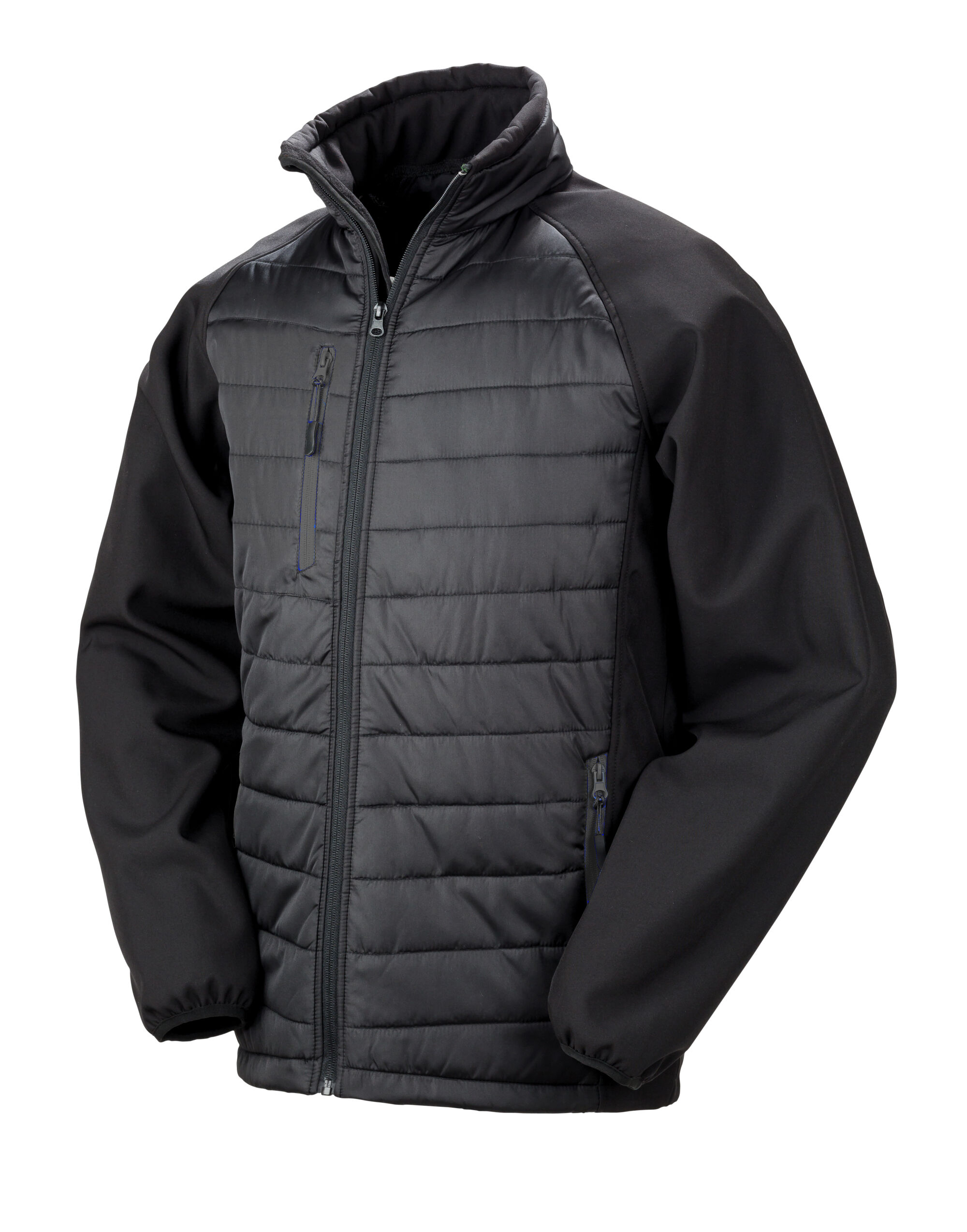 R237X Black/Black Compass Padded Softshell Jacket