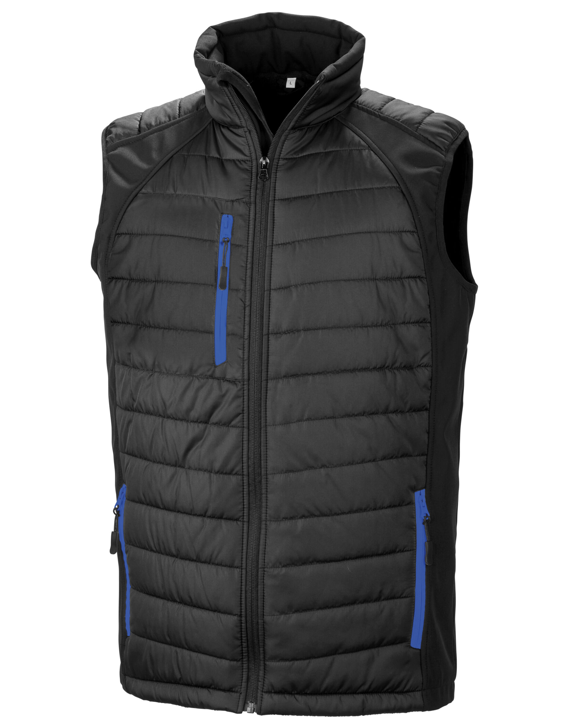 R238X Black/Royal Compass Padded Softshell Gilet