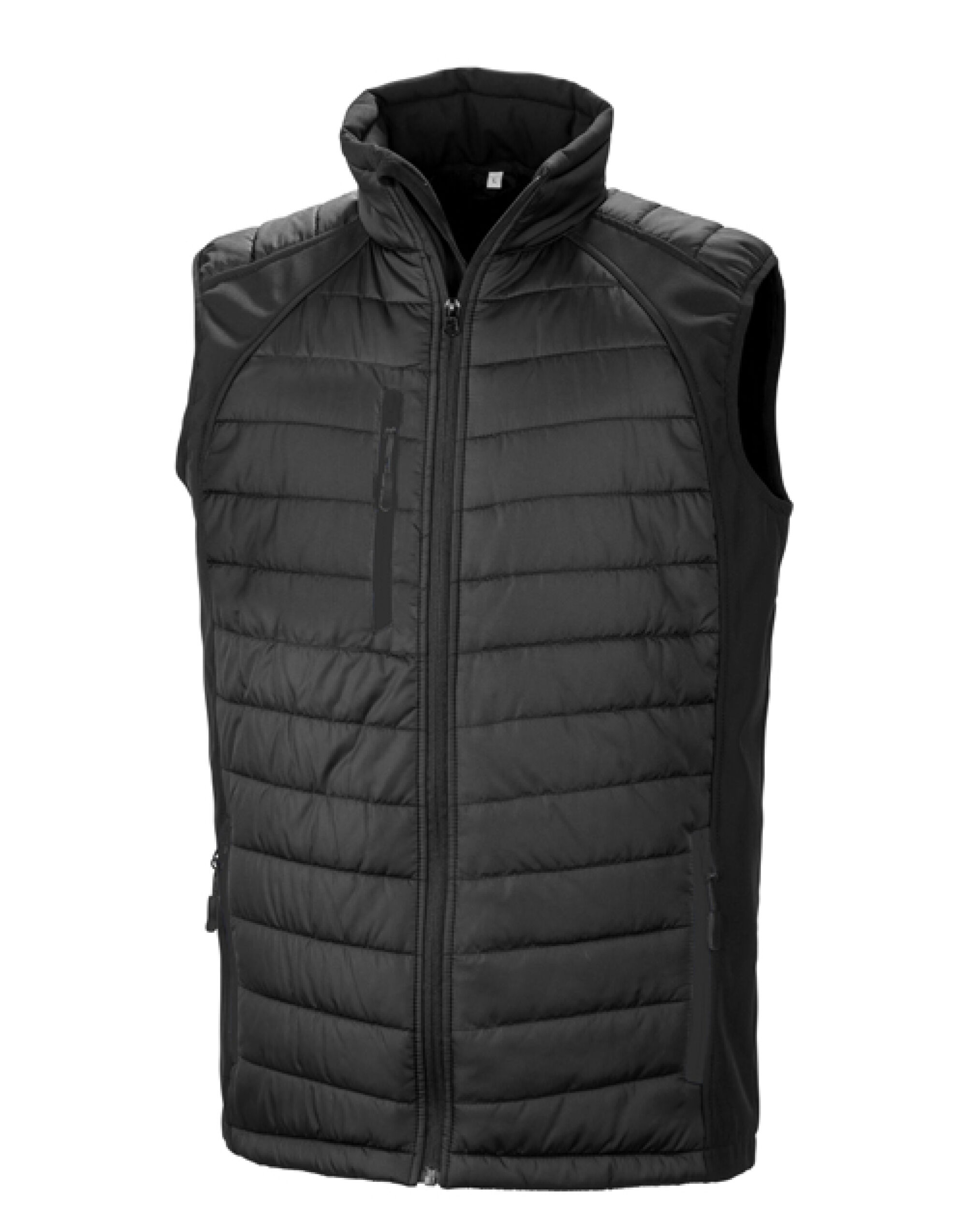 R238X Compass Padded Softshell Gilet Black/Black