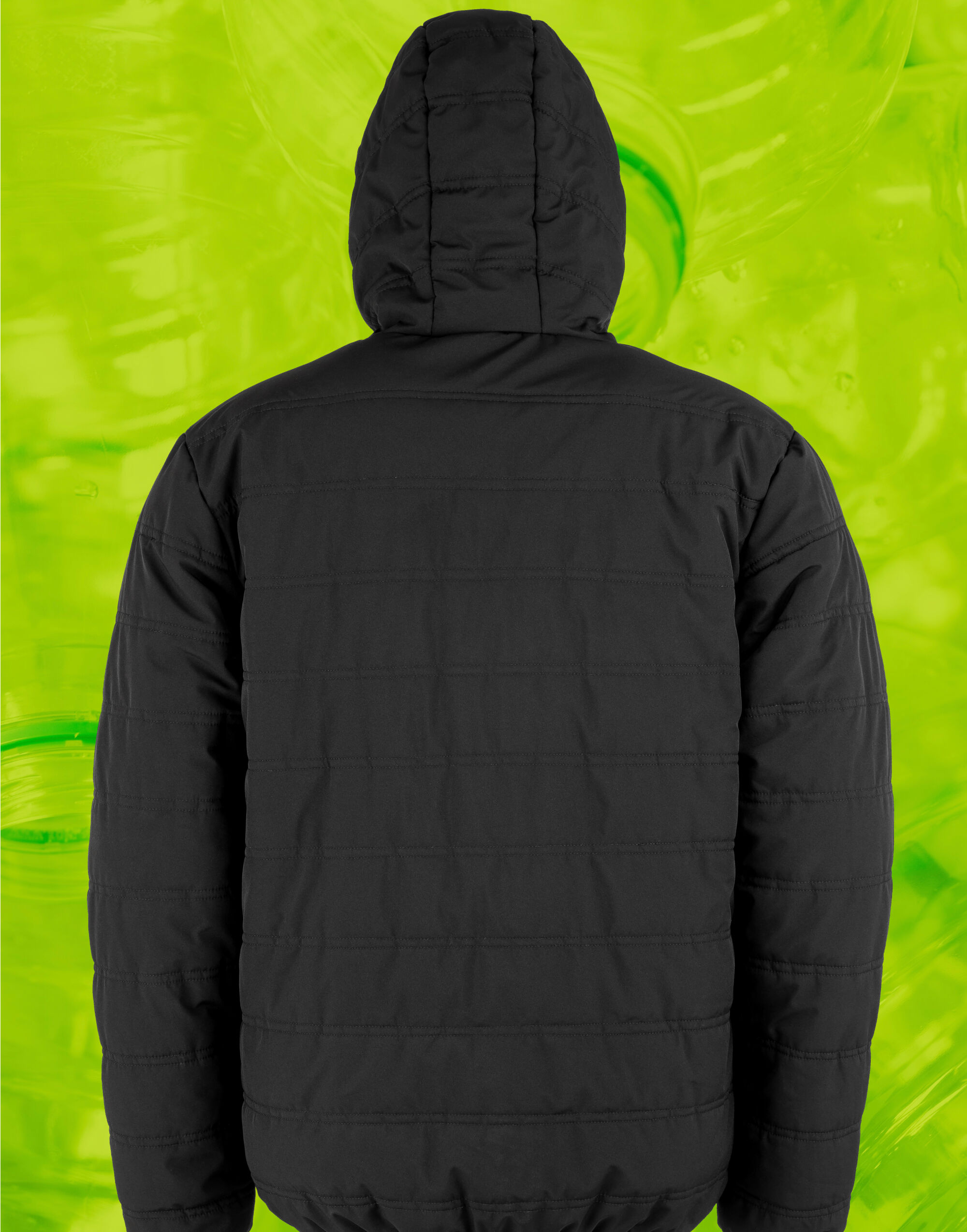 R240X Black Compass Padded Winter Jacket Black/Black