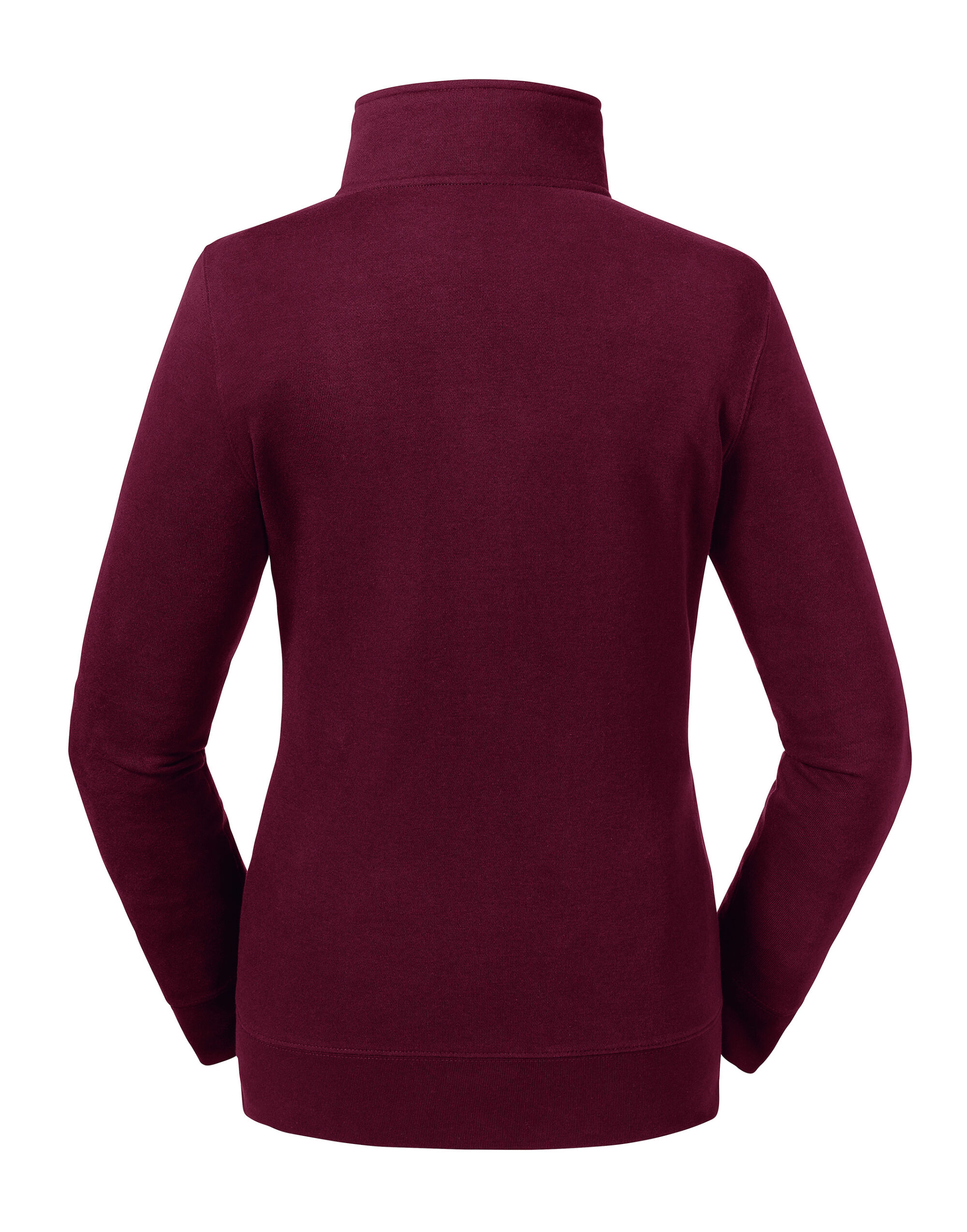 R267F Burgundy Ladies’ Authentic Sweat Jacket