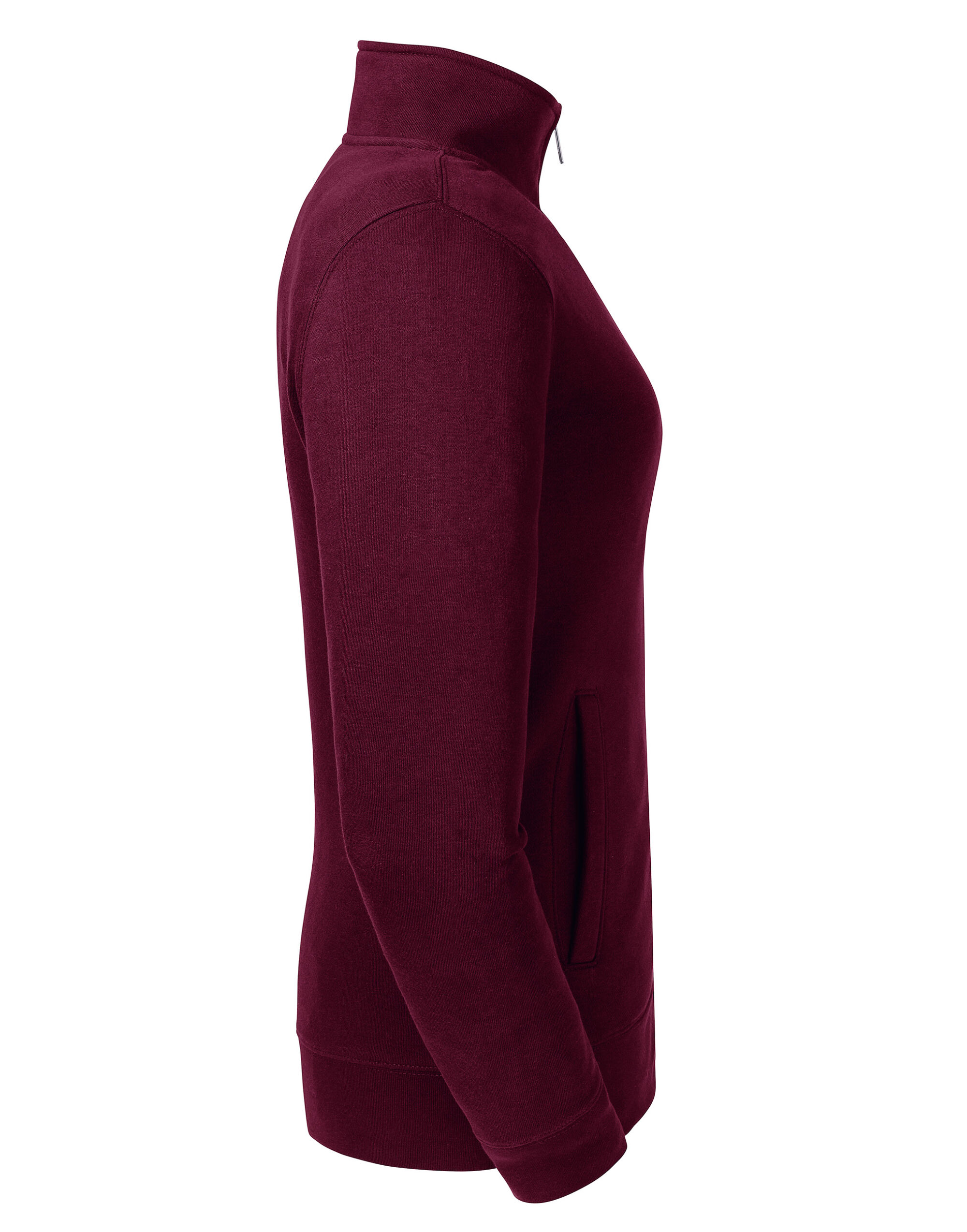 R267F Burgundy Ladies’ Authentic Sweat Jacket