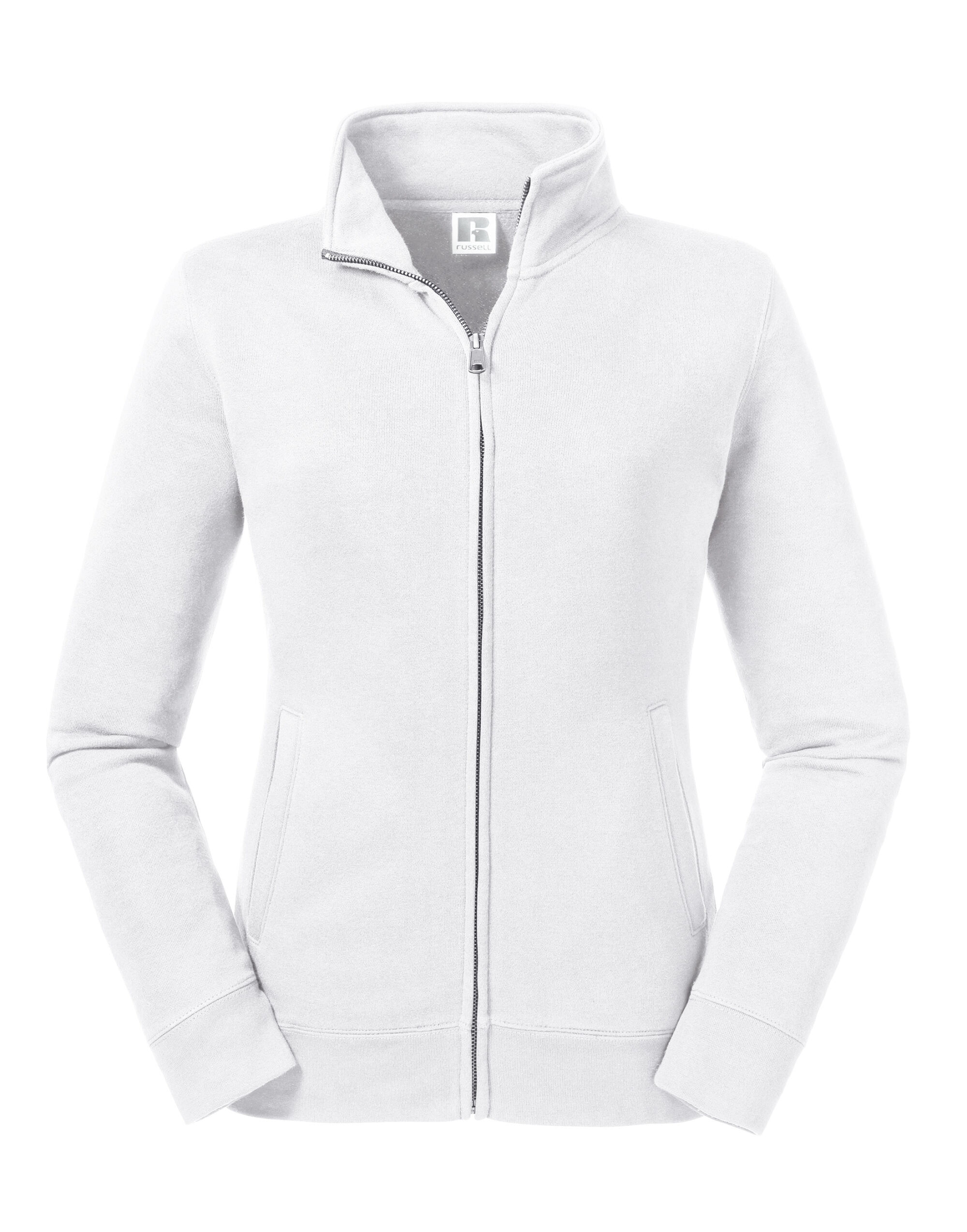 R267F White Ladies’ Authentic Sweat Jacket R267F White Ladies’ Authentic Sweat Jacket