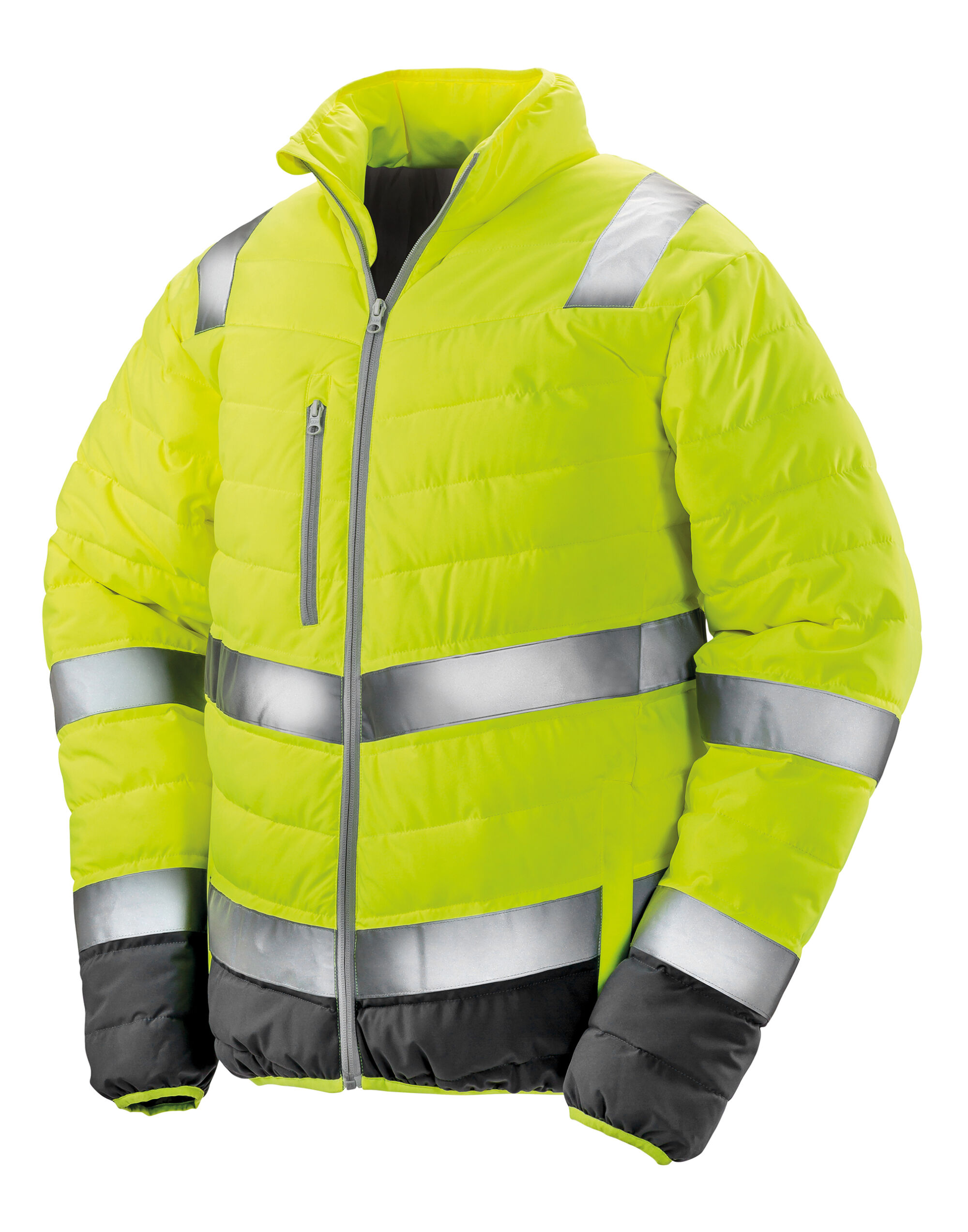 R325M Men’s Soft Padded Safety Jacket Fluro Yellow