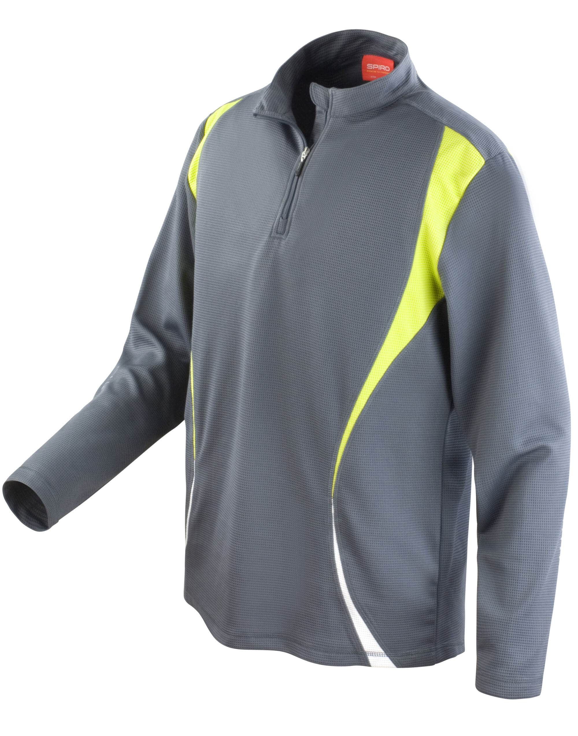Charcoal/lime/white Unisex Trial Training Top Charcoal/lime/white Unisex Trial Training Top