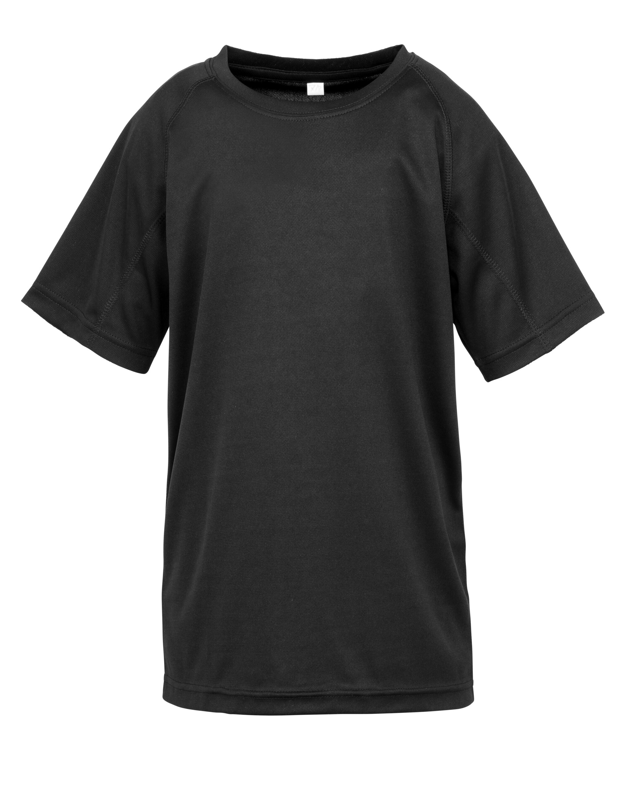 S287J Black Junior Performance Aircool Tee S287J Black Junior Performance Aircool Tee