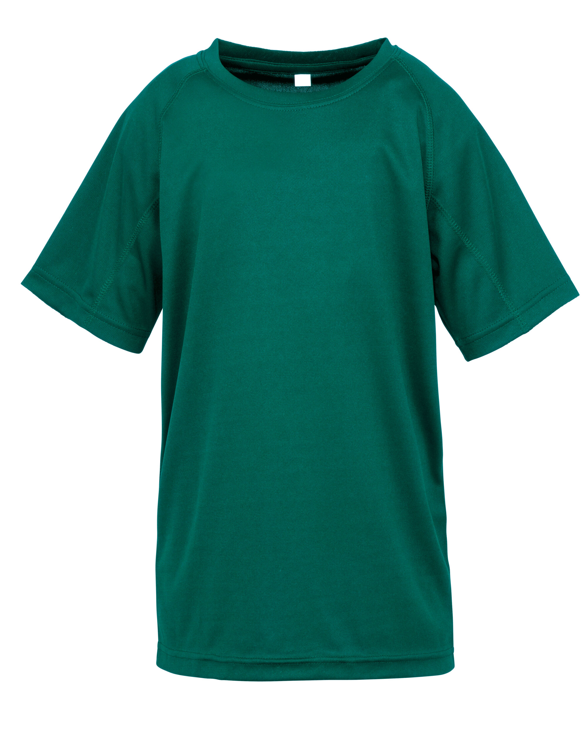 S287J Bottle Green Junior Performance Aircool Tee