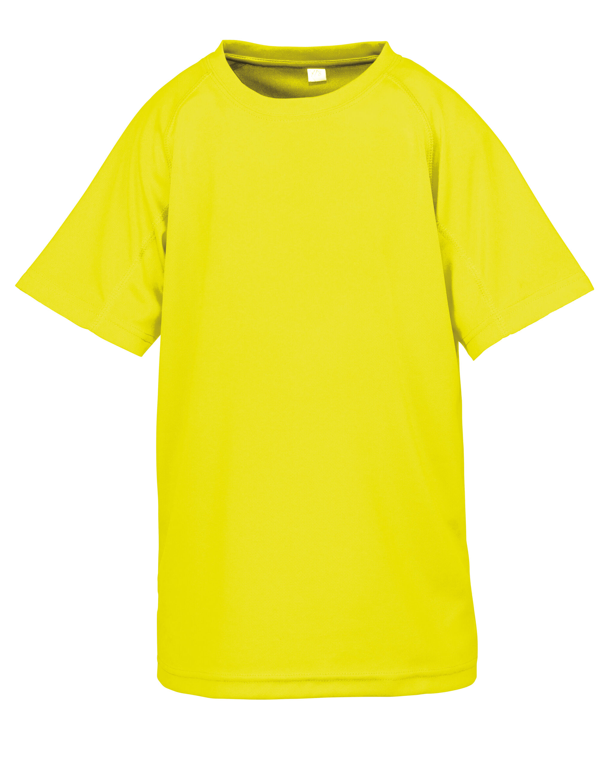 S287J Floro Yellow Junior Performance Aircool Tee