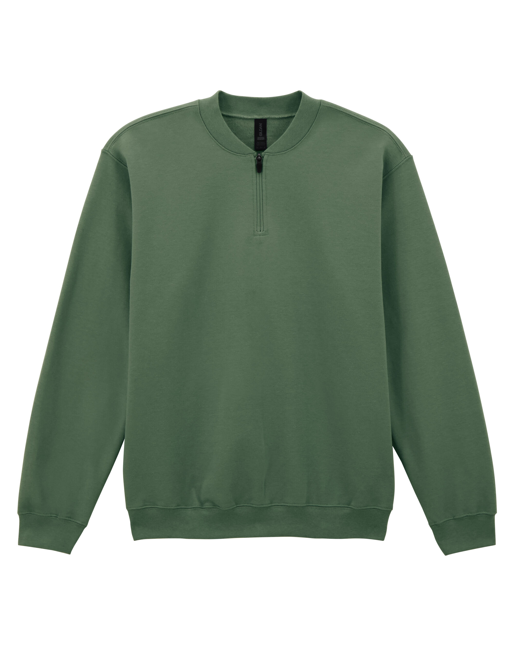 SF008 Softstyle Midweight 1/4 Zip Sweatshirt Military Green